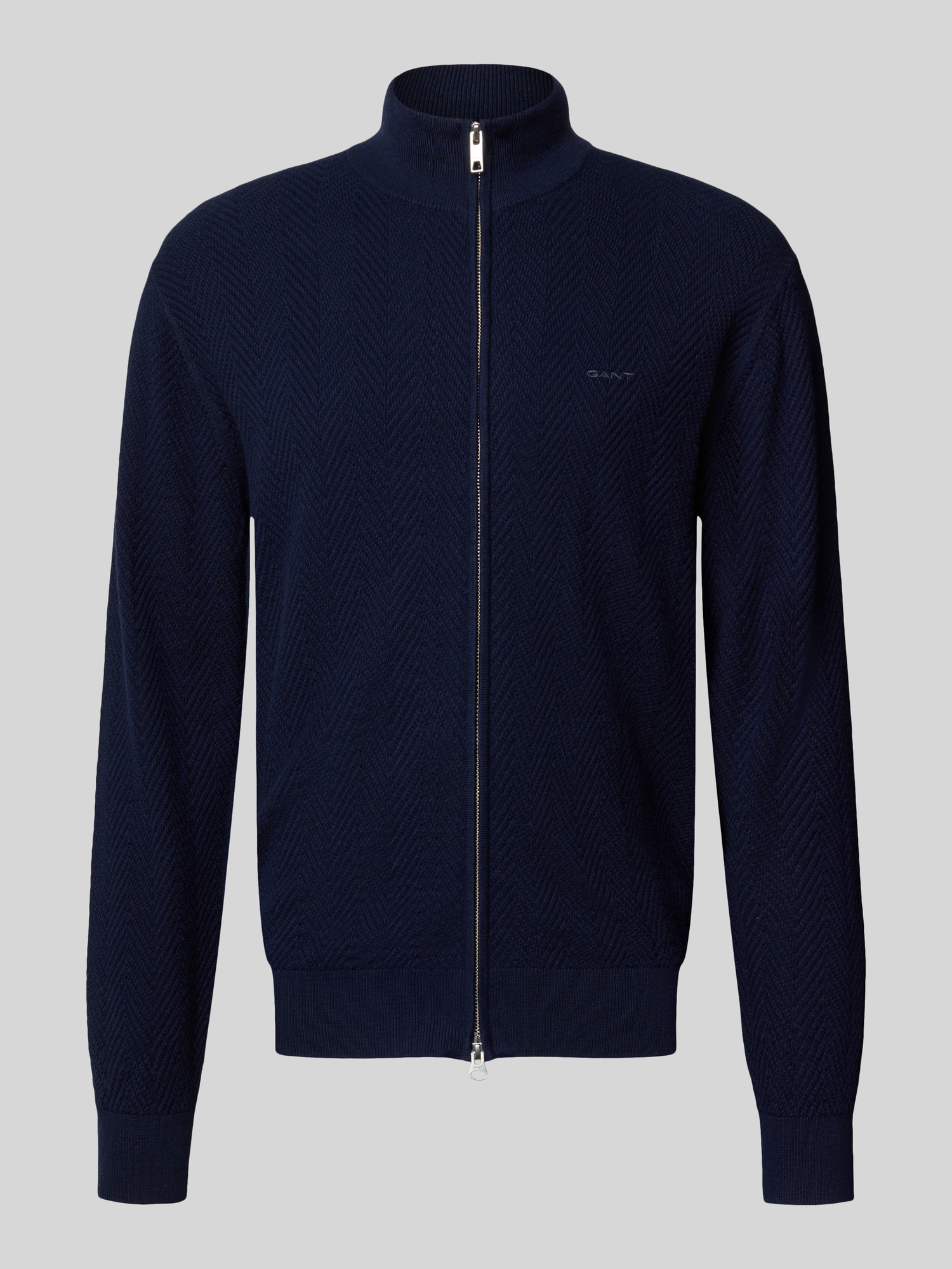 Gant Herren Dunkelblau Strickjacken & Cardigans, Blau, Gr. L