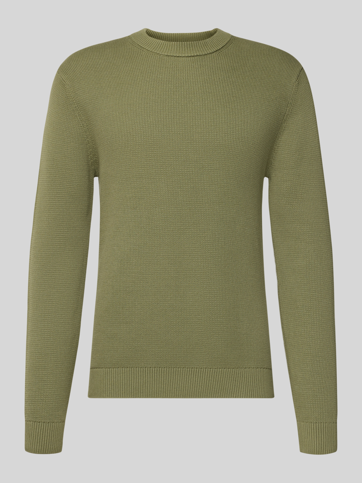 Selected Homme - Pullover - Baumwolle - Oliv - L