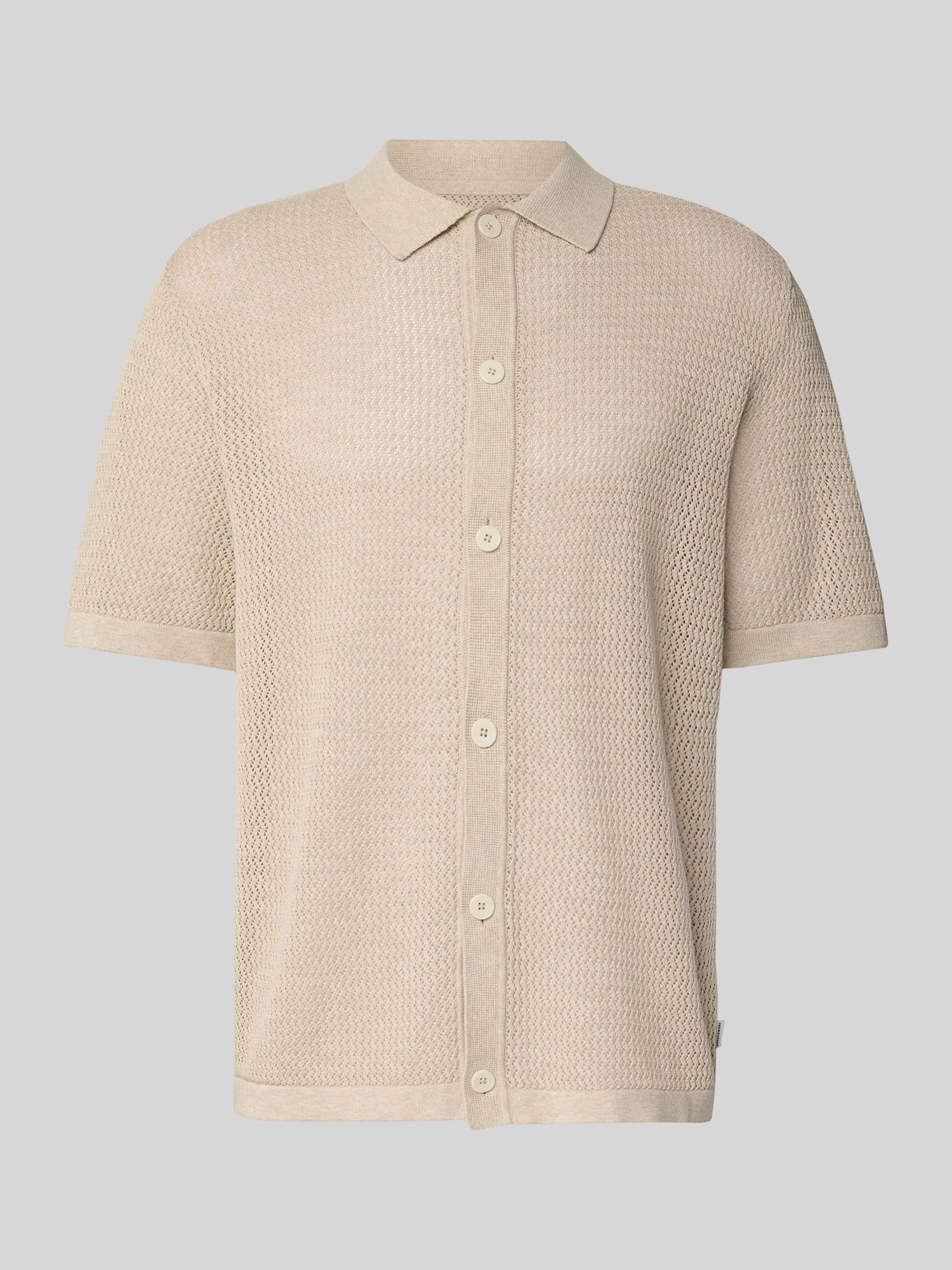 Jack & Jones Premium - Herren Hemd - Regular Fit - Kurzarm - Offwhite - L