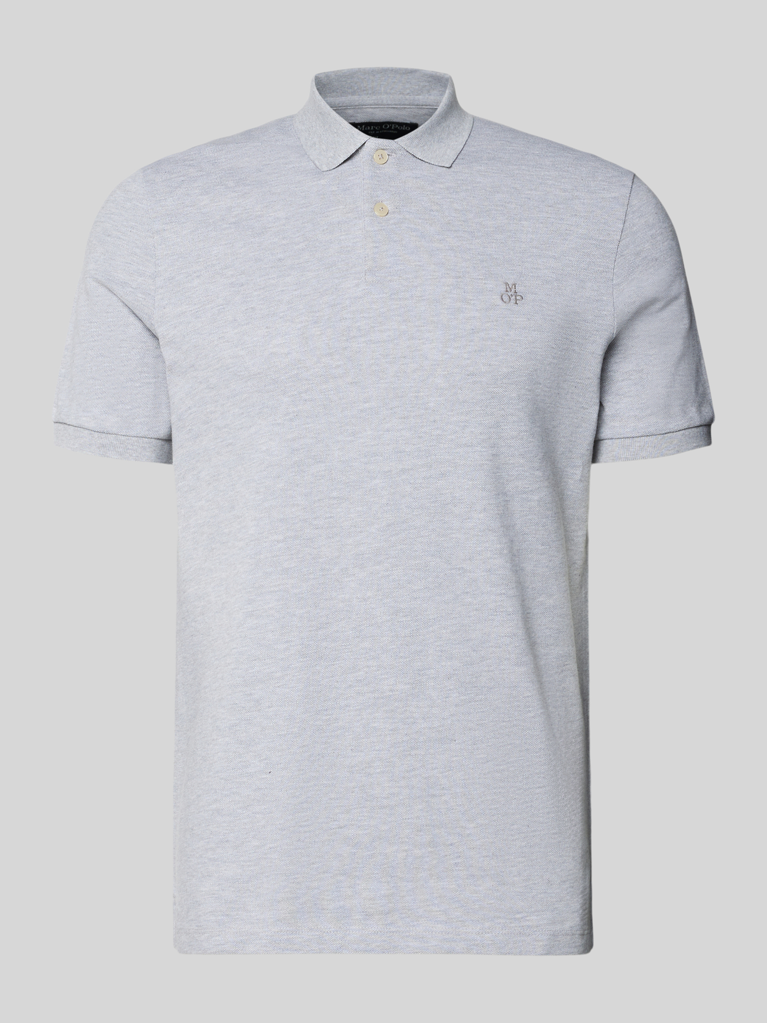 Marc O'Polo Herren Poloshirt Baumwolle Hellgrau M