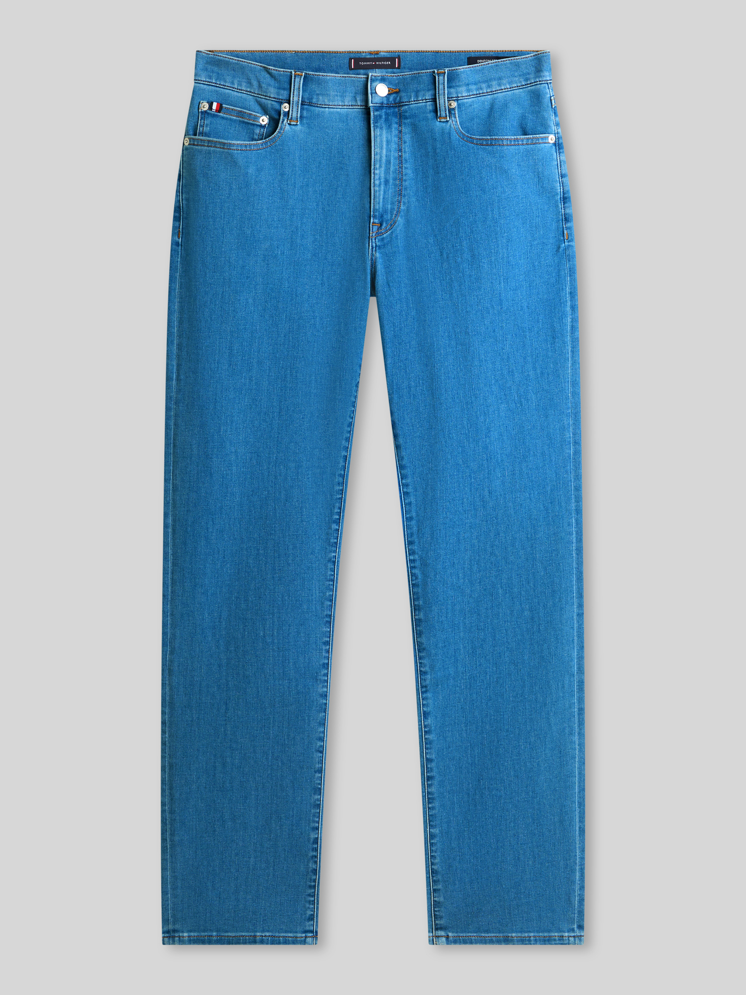 Tommy Hilfiger Herren Straight Leg Jeans - Blau - Größe 34/34