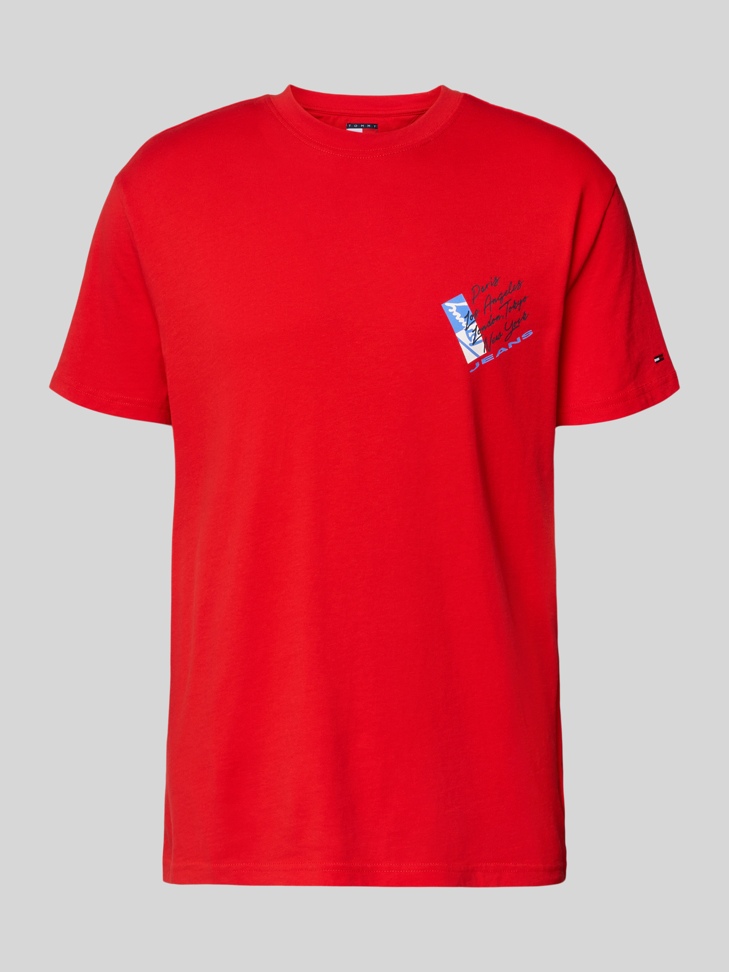 Tommy Jeans - Herren - T-Shirt - M - Rot