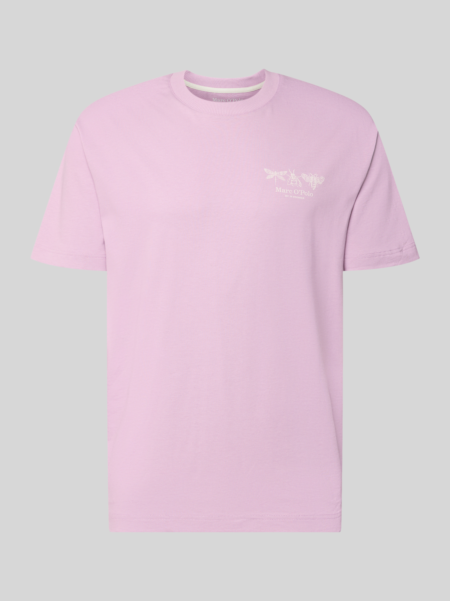 Marc O'Polo Herren T-Shirt Gr. L Flieder Baumwolle