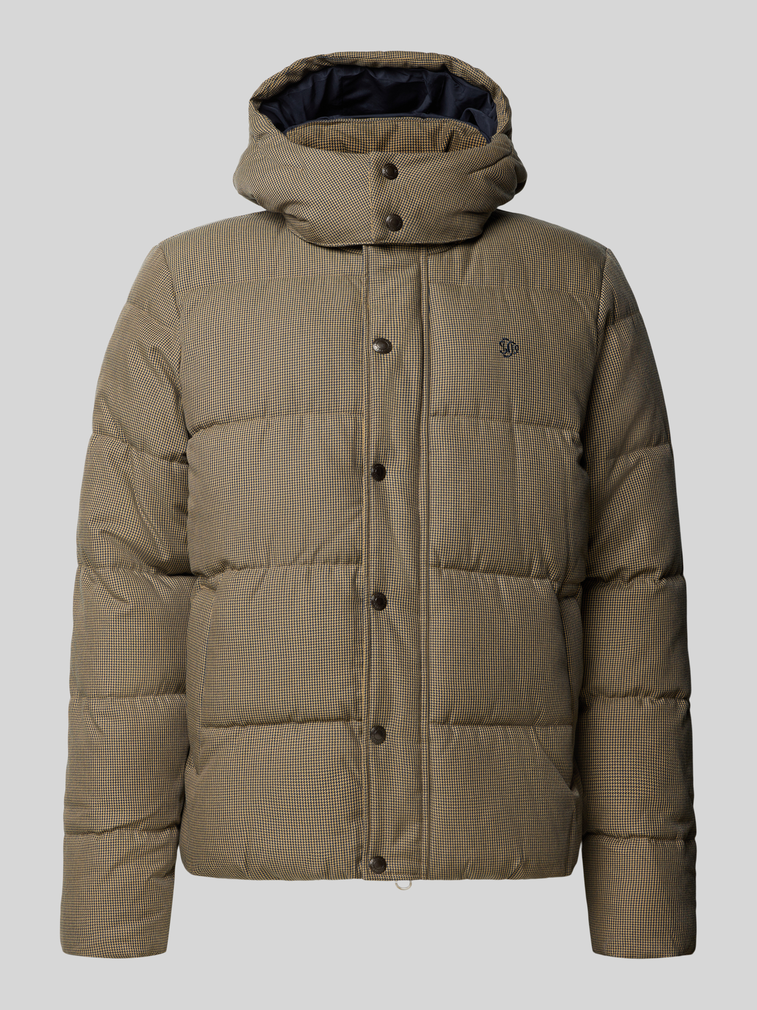 Super Dry Premium Hood Check Puffer Jkt, Brown Heritage Check - Bild 5