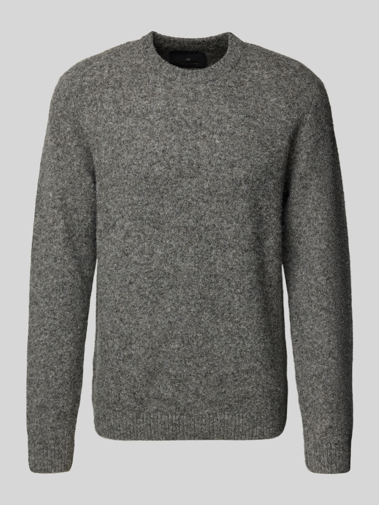Jack & Jones Premium - Herren Pullover - Woll-Mix - Mittelgrau Melange - XL