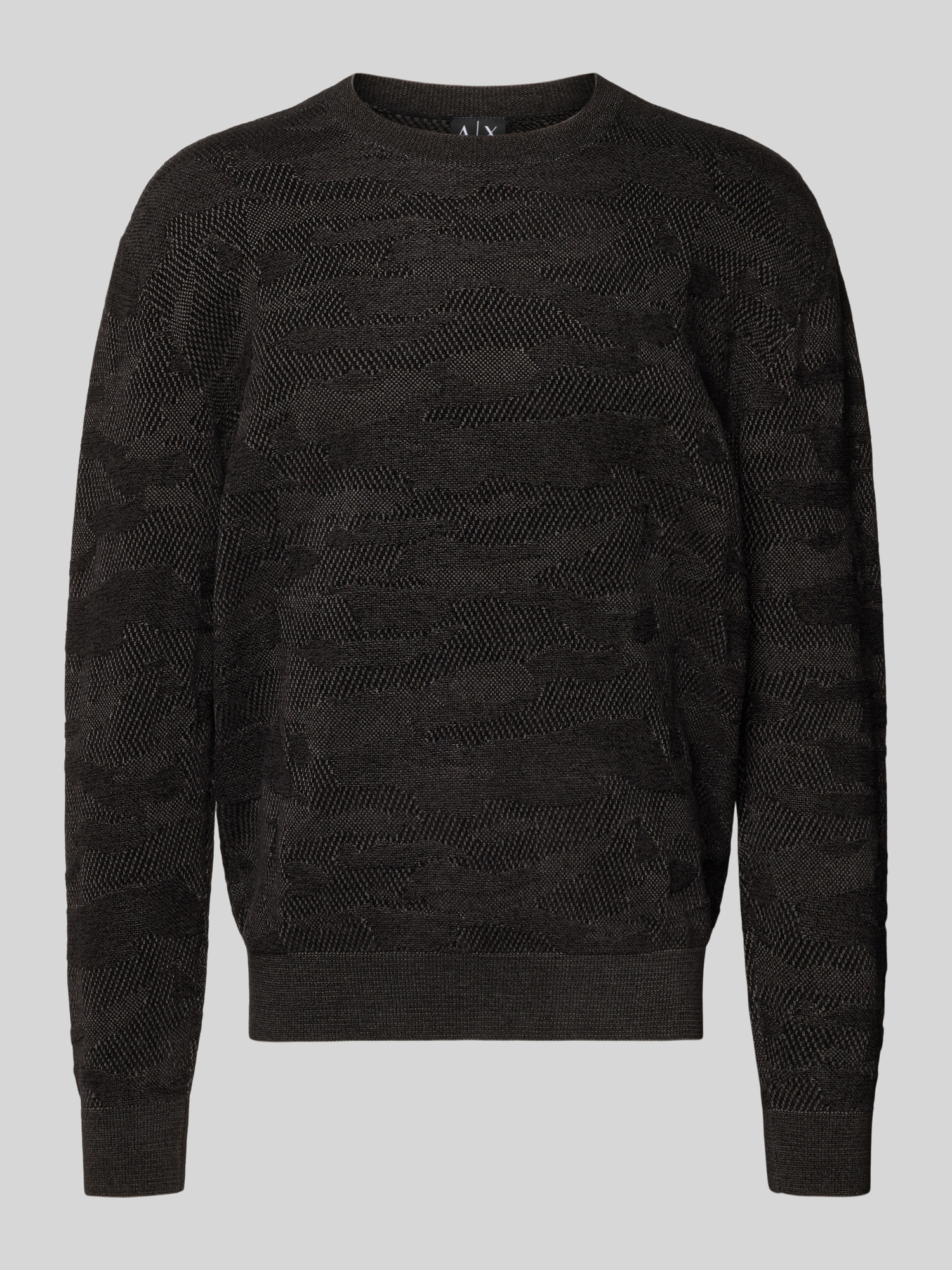 Armani Exchange Herren Pullover Samt L Schwarz