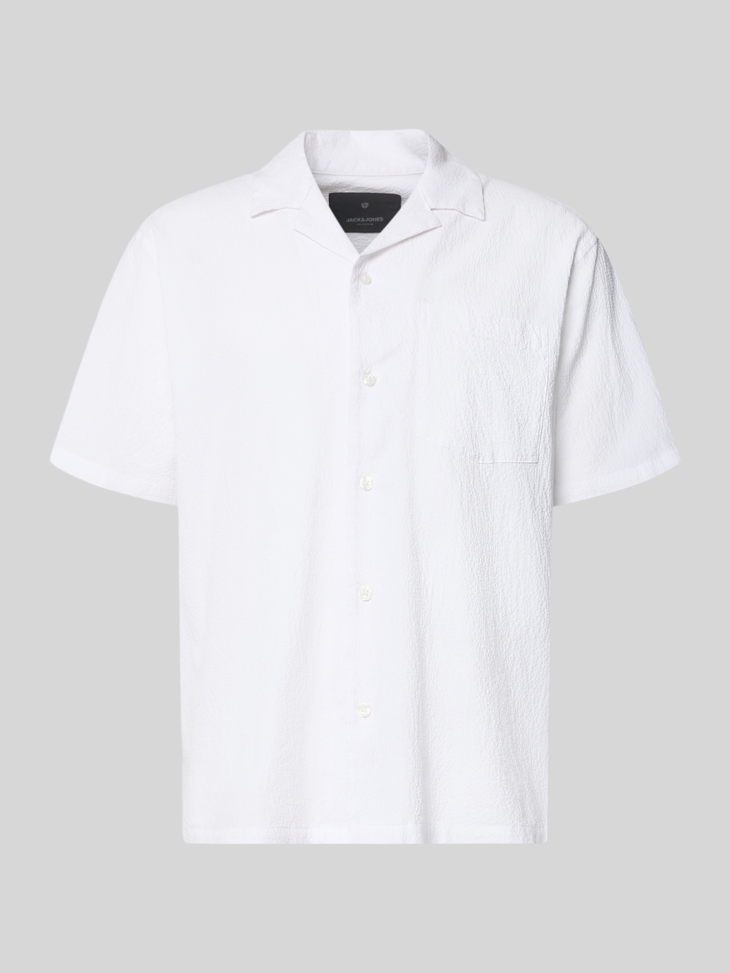 Jack & Jones Premium Herren Freizeithemd Gr. M Baumwolle Stretch Strukturmuster