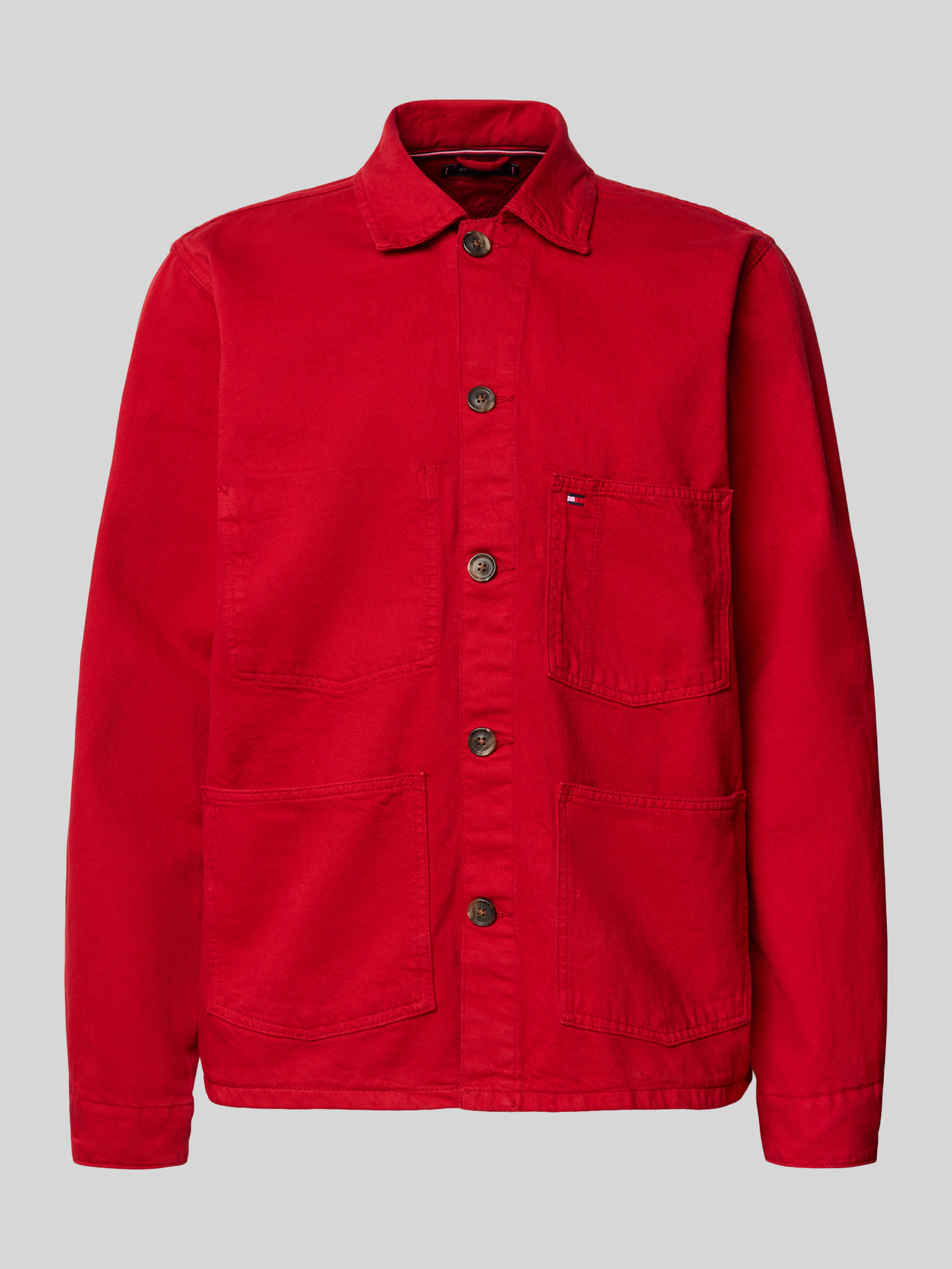 Tommy Hilfiger - Herren - Hemdjacke - Rot - XXL