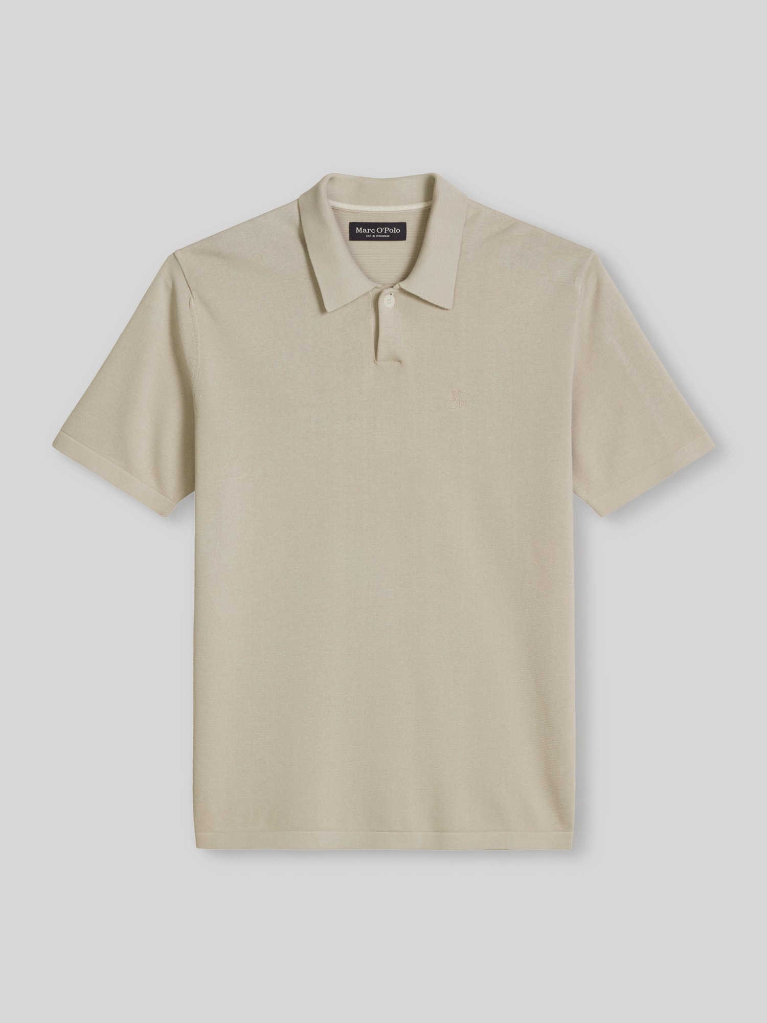 Marc O'Polo - Herren Poloshirt - Regular Fit - Mittelgrau - XXXL