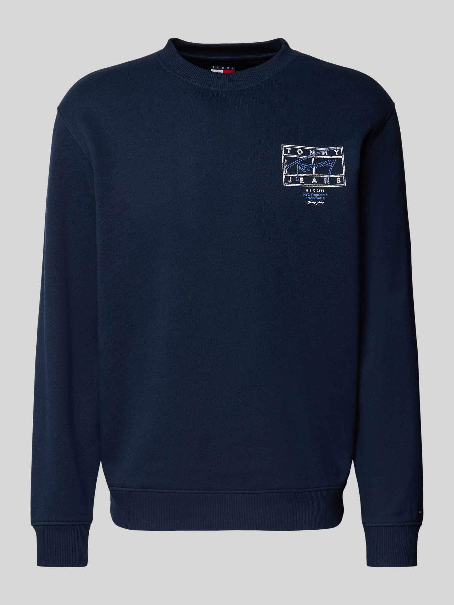 Tommy Jeans - Herren Sweatshirt - Baumwolle - Marine - S