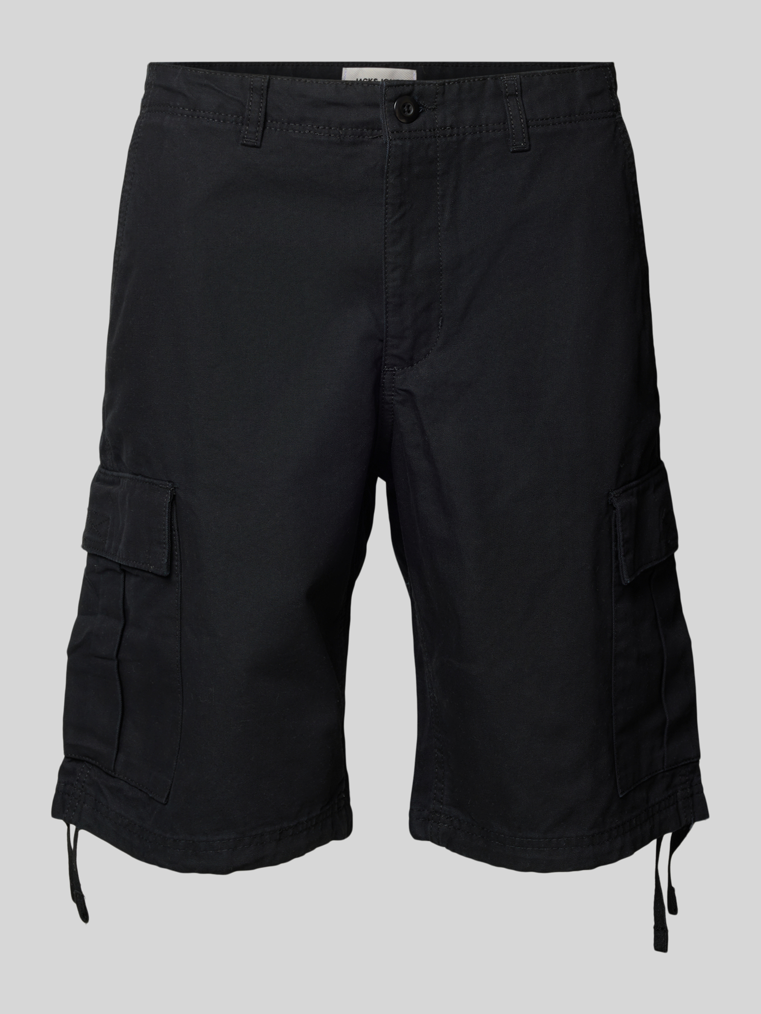 Jack & Jones Herren Cargo Shorts Baumwolle Schwarz Größe S