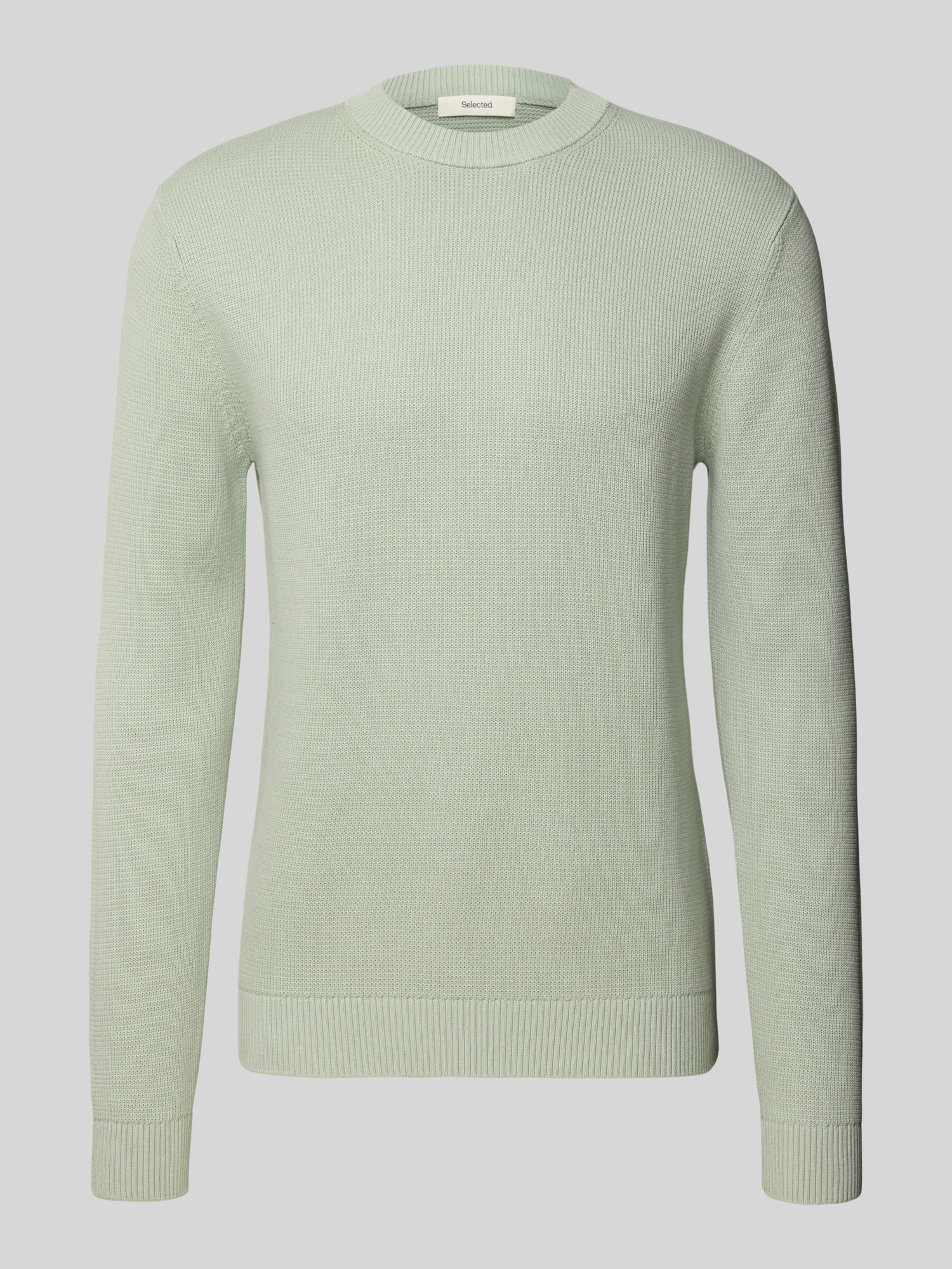 SELECTED MEN Herren Slhdane Ls Knit Structure Crew Neck Noos - Bild 2