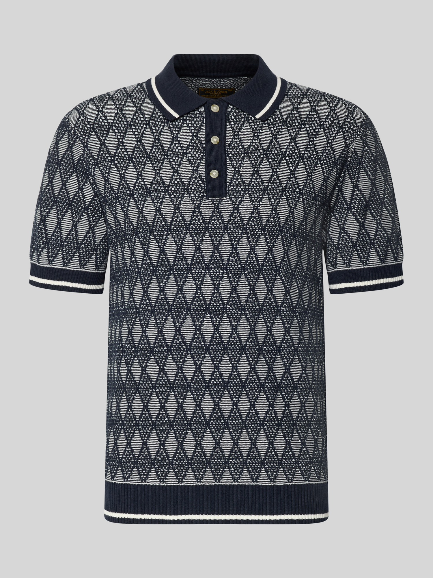 Jack & Jones Premium - Poloshirt Herren - Gr. XL - Marine - 100% Baumwolle