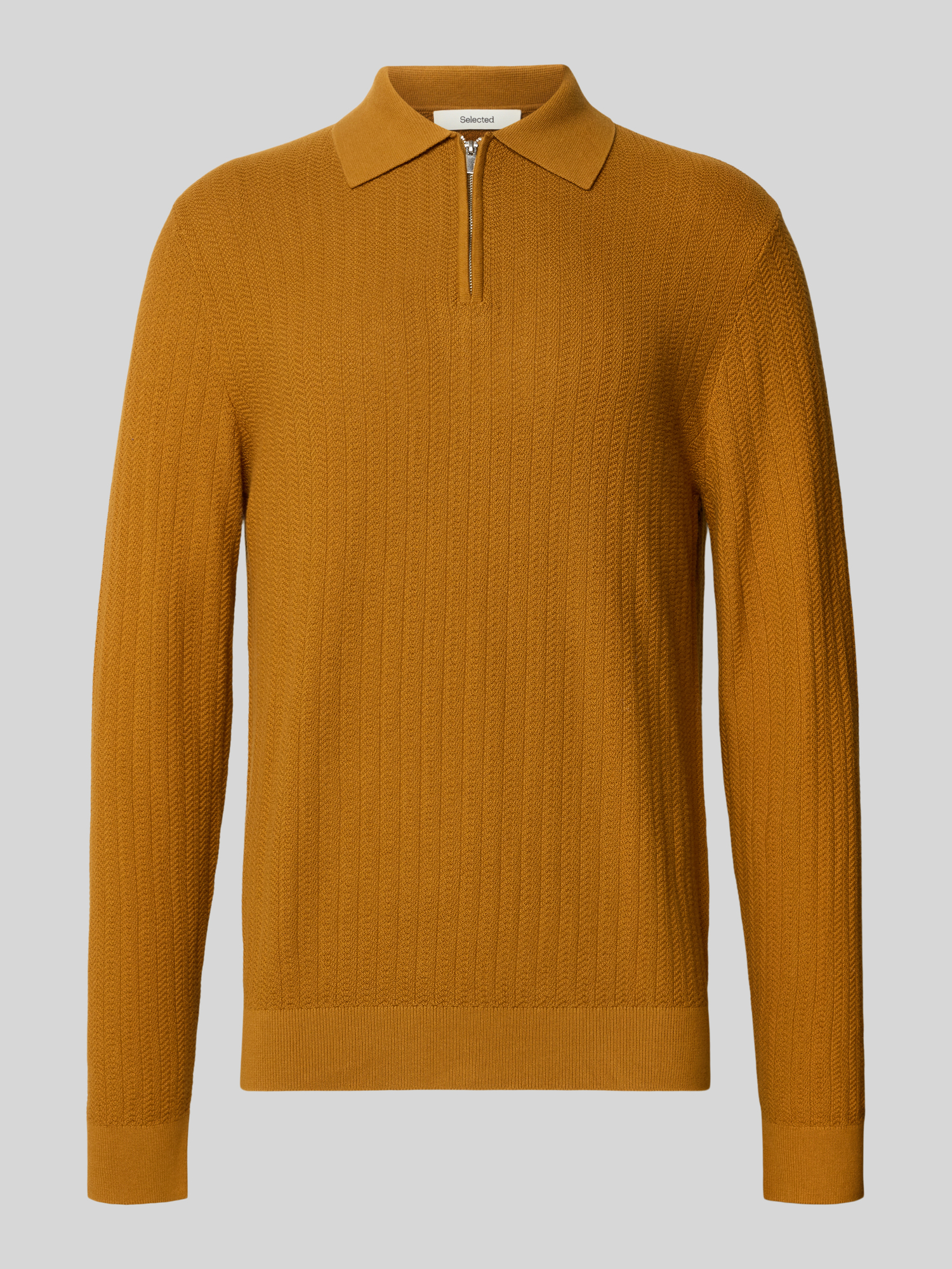Selected Homme Herren Poloshirt Oversized Baumwolle XL Gelb