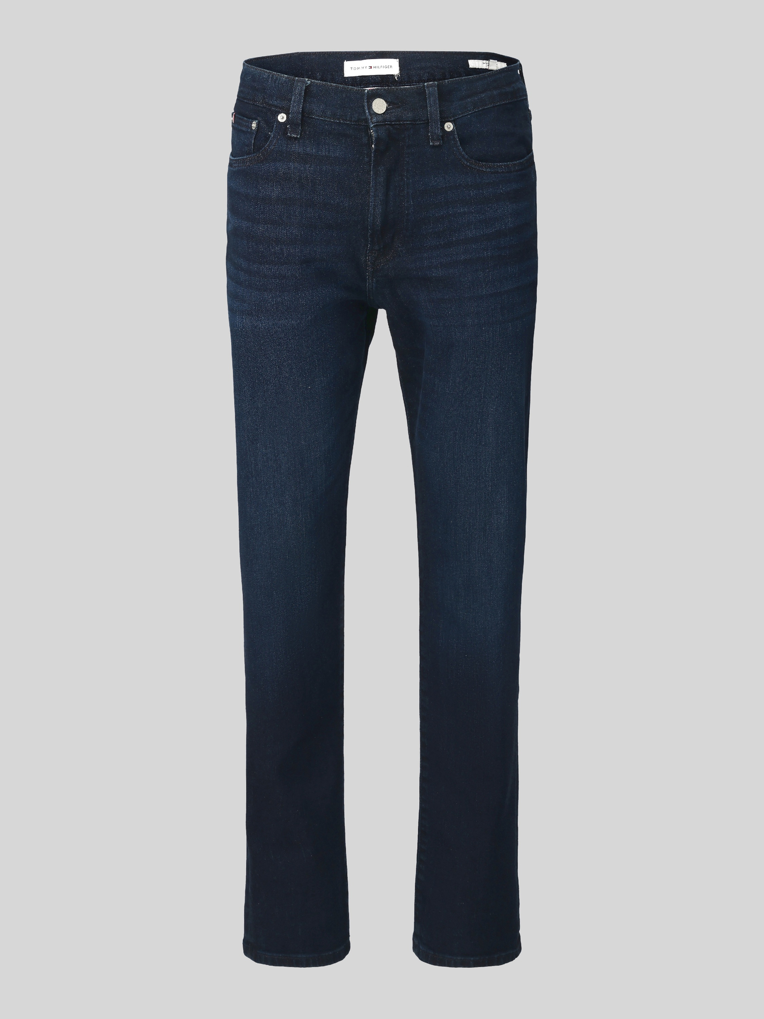 Tommy Hilfiger Herren Dunkelblau Straight Leg Jeans, Blau, Gr. 38/34