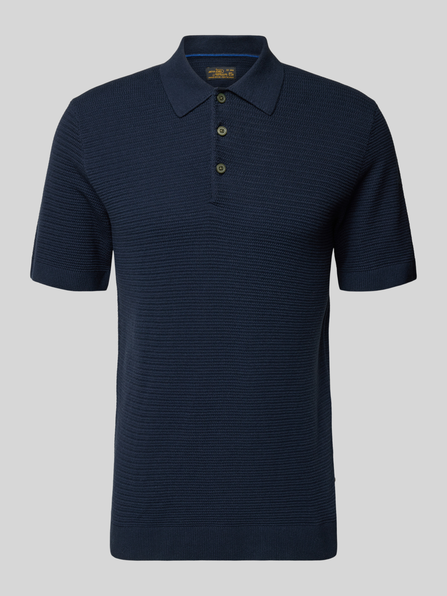 Jack & Jones Herren Poloshirt JPRBLURILEY KNIT - Regular Fit - Bild 3