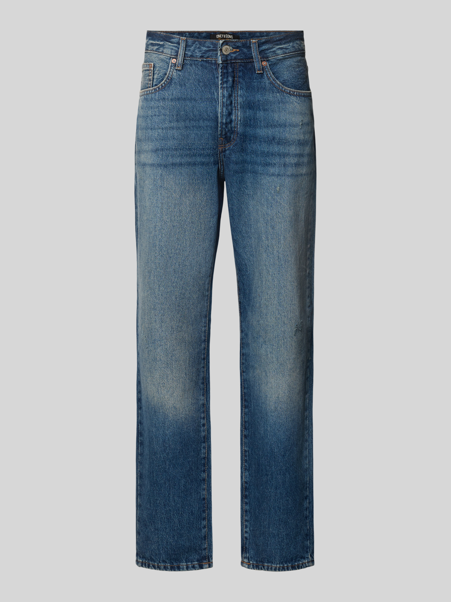 Only & Sons Relaxed Fit Jeans für Herren in Jeansblau Größe 33/32 aus reiner Baumwolle im 5-Pocket-Stil
