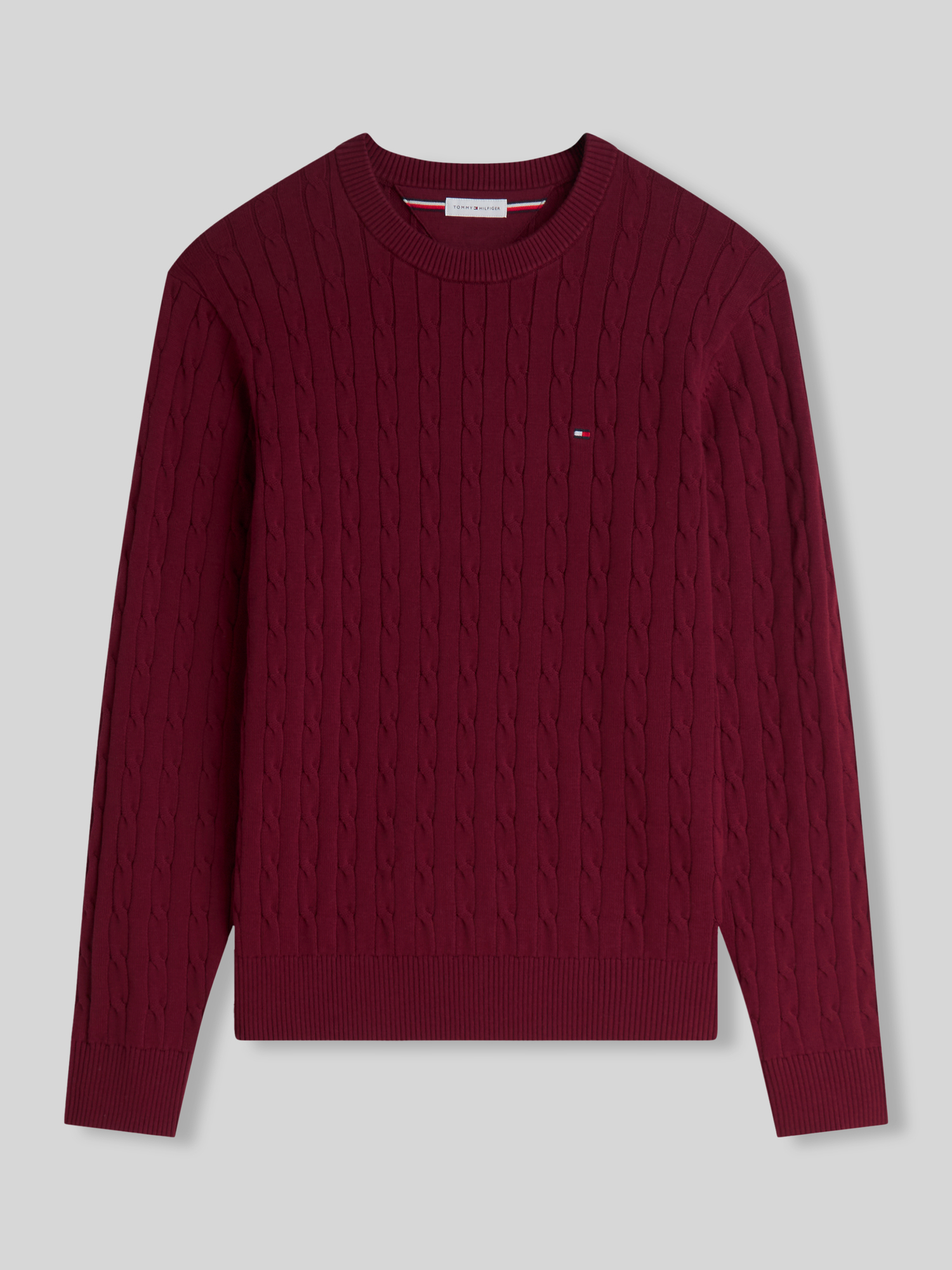 Tommy Hilfiger Herren Bordeaux Pullover, Gr. S