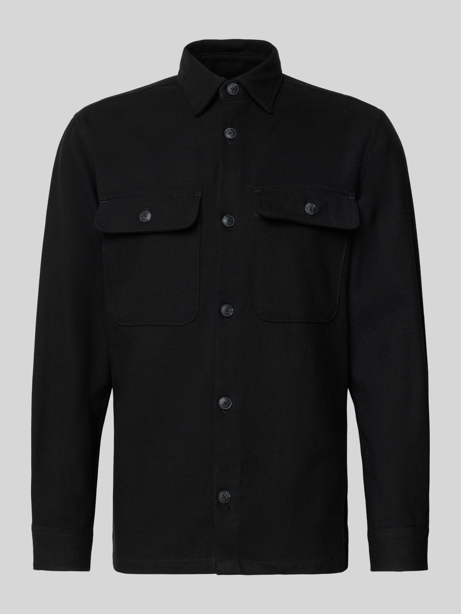 Jack & Jones Premium - Herren Hemd - Baumwolle - Schwarz - Gr. M