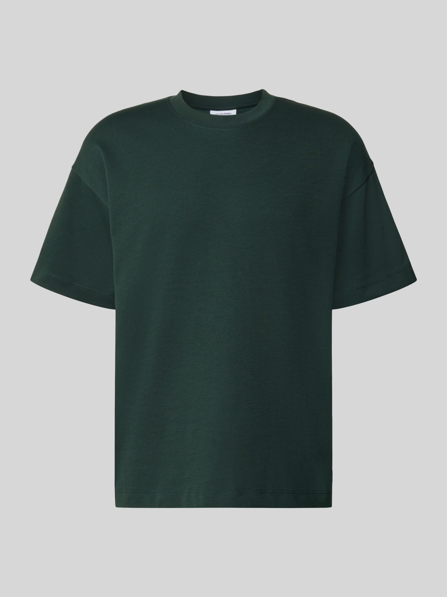 JACK & JONES - Herren T-Shirt - Relaxed Fit - Dunkelgrün - Gr. L