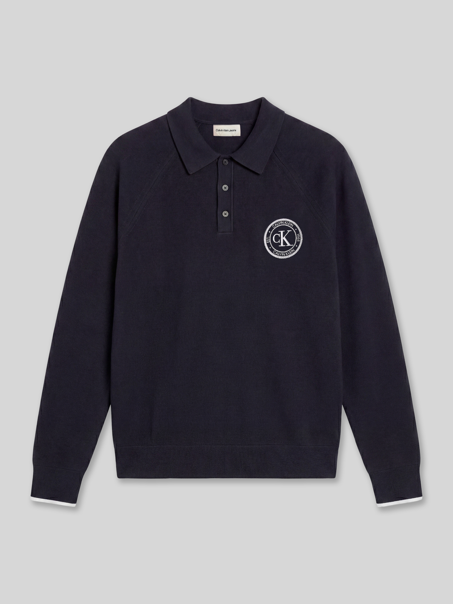 Calvin Klein Jeans - Herren - Pullover - Polokragen - Marine - M