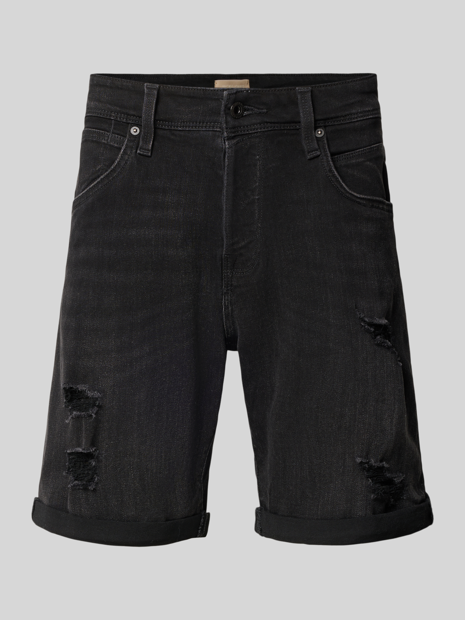 Jack & Jones - Herren Jeans Shorts - Regular Fit - S - Schwarz