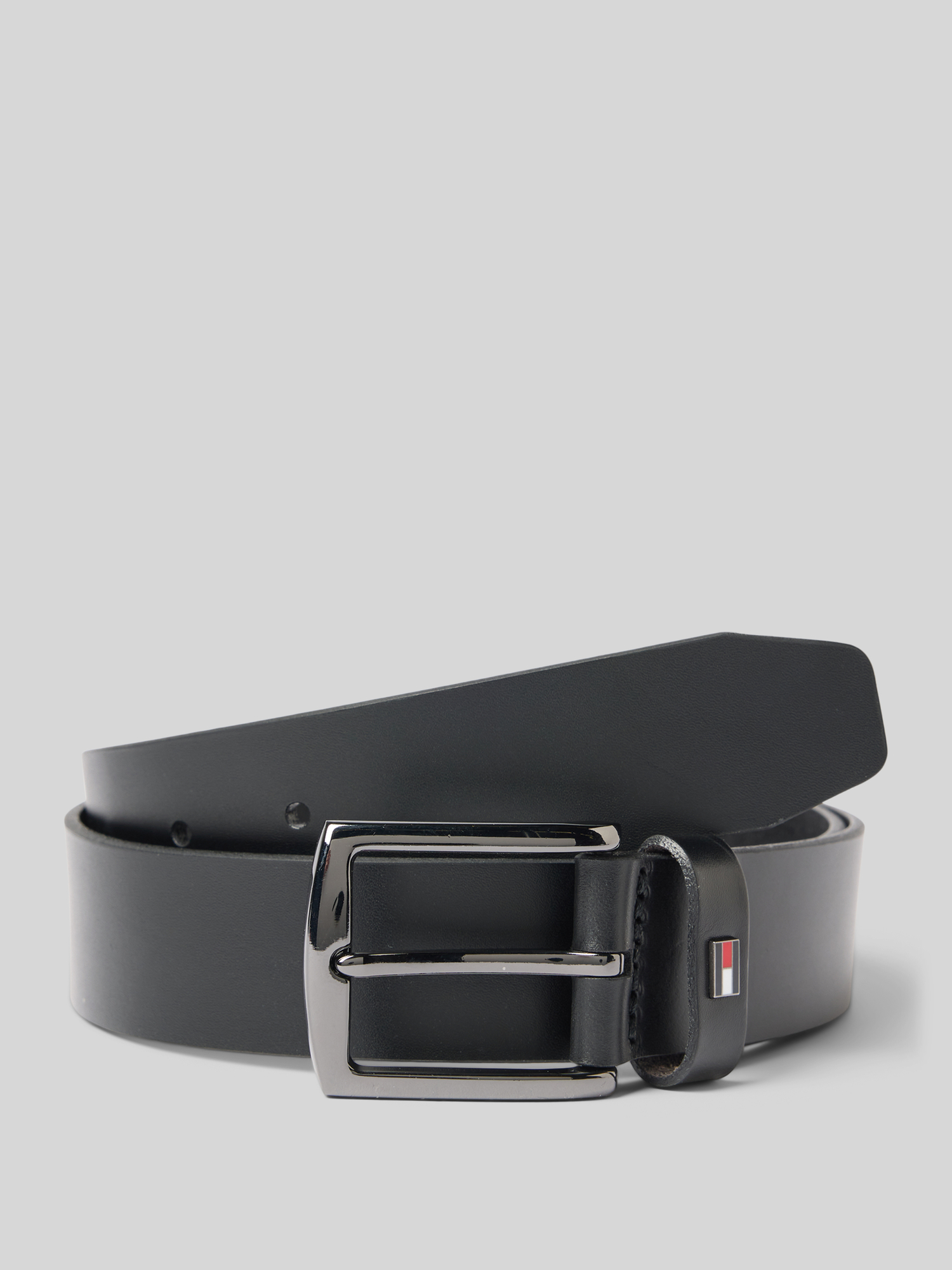 Tommy Hilfiger - Ledergürtel - Schwarz - 90