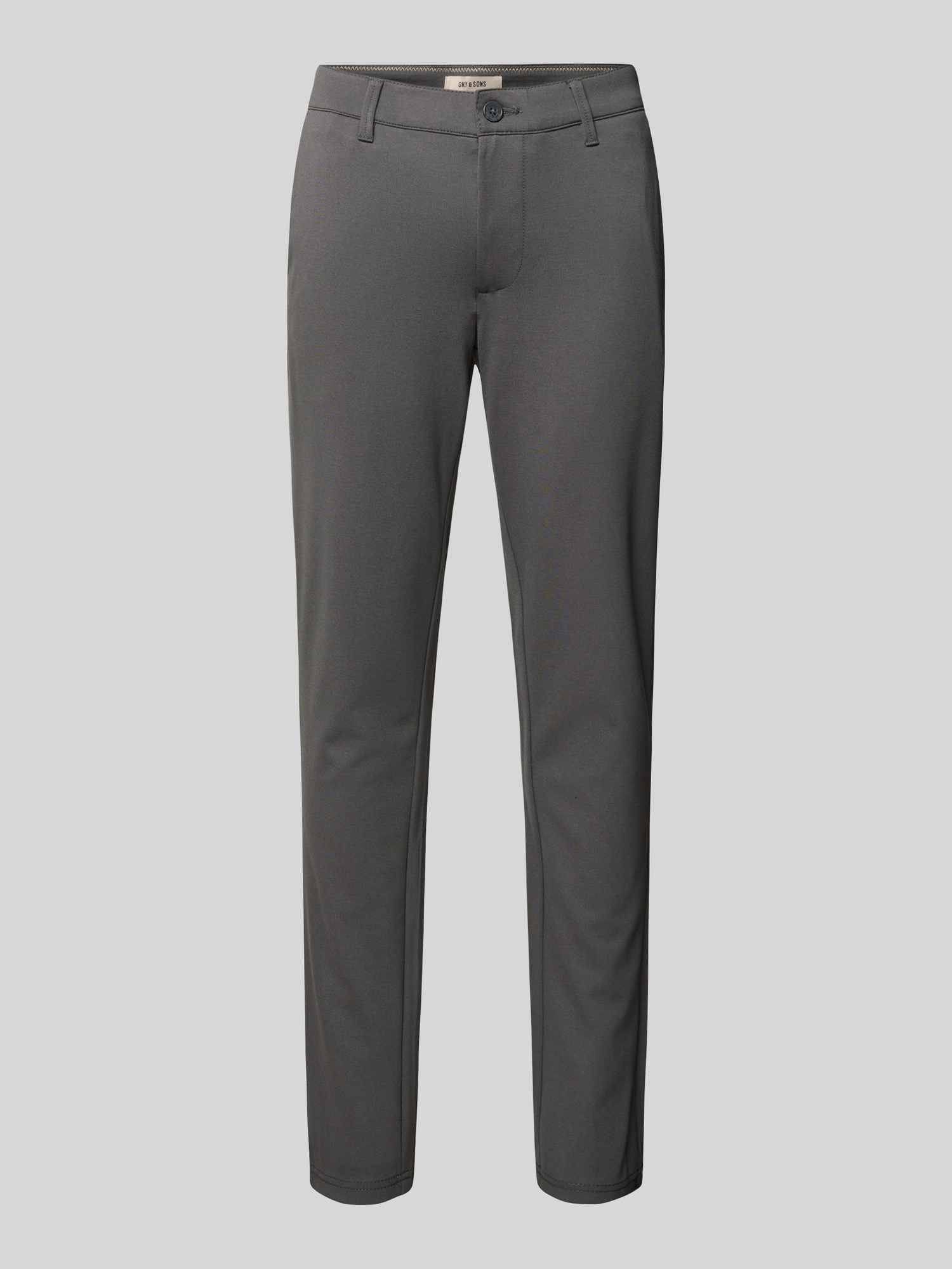 Only & Sons Herren Chino Hose Slim Fit Viskose Mittelgrau Größe 31/34