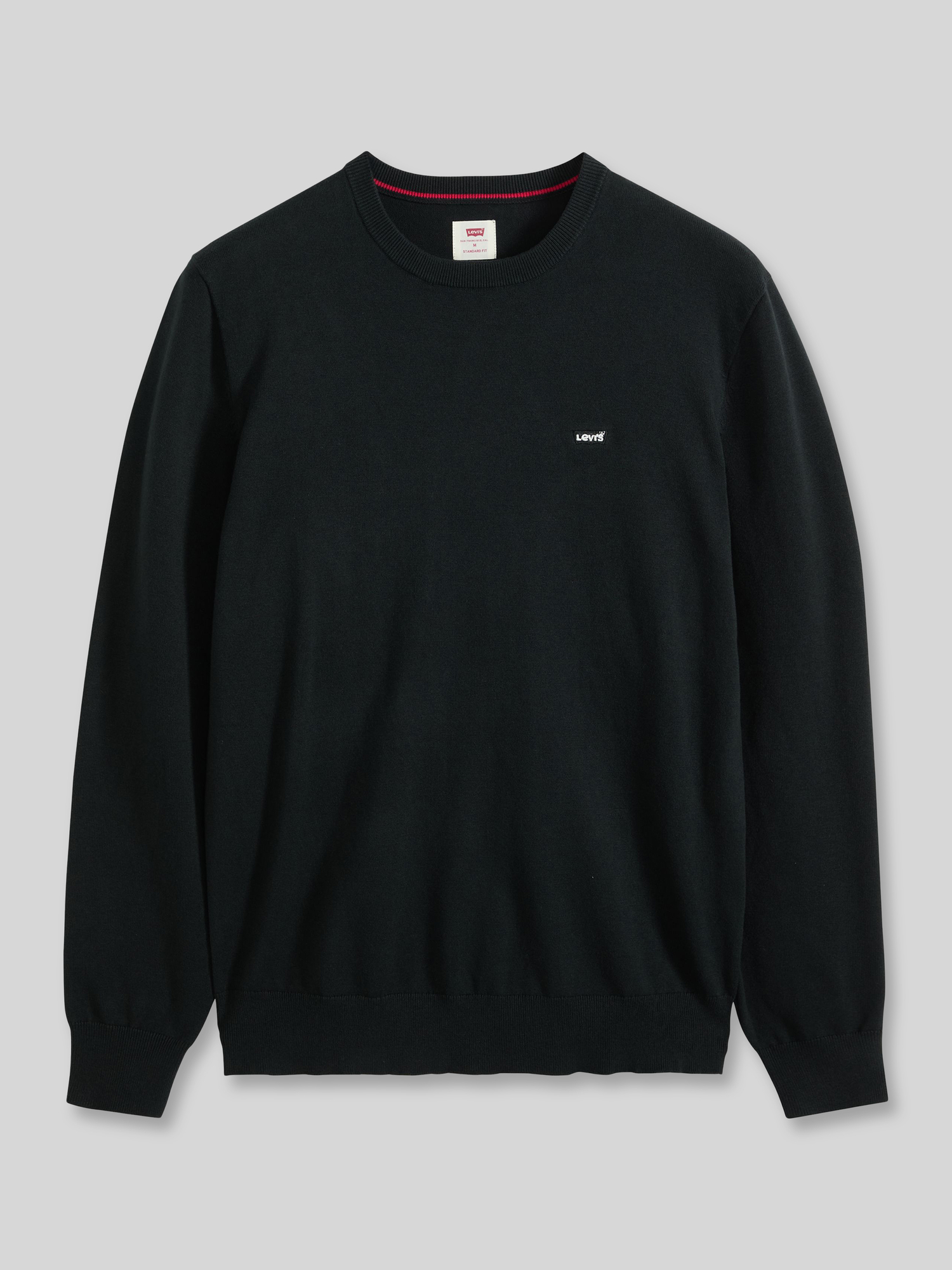 VAN GRAAF Levi's Herren Schwarz Strickpullover 1Er Pack Baumwolle Extra Groß - Bild 4