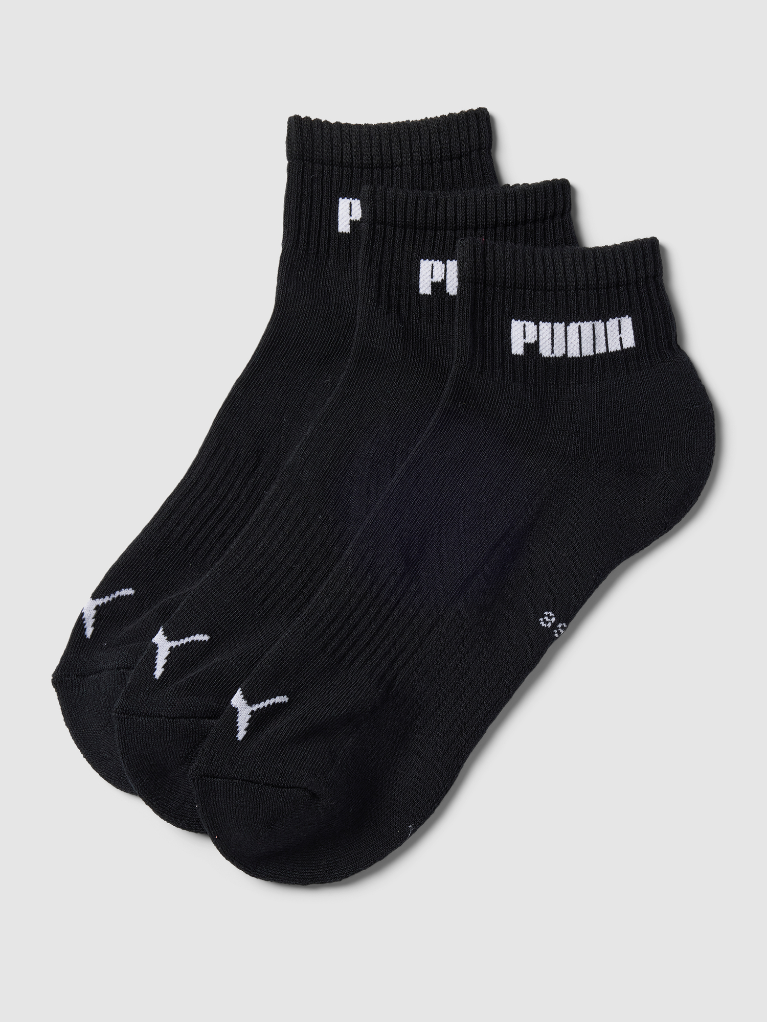 Puma Unisex Schwarz 3P New Generation Cushioned Quarter Sock Gr 43/46 - Bild 5