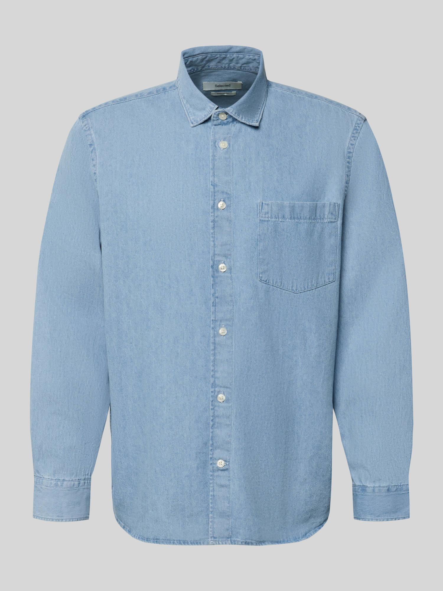 Selected Herren Hellblau Freizeithemden, Blau, Gr. M - Bild 3