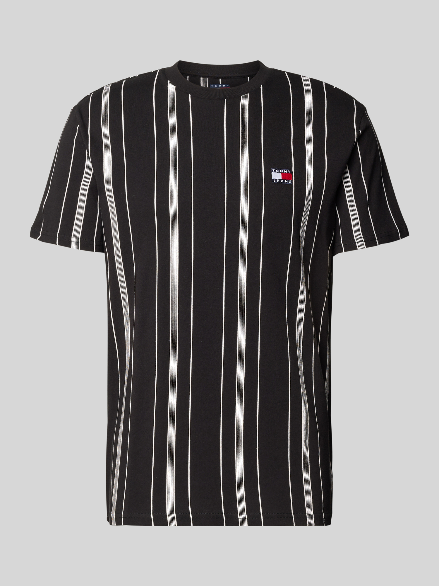 Tommy Jeans - Herren T-Shirt - Baumwolle - Schwarz - L