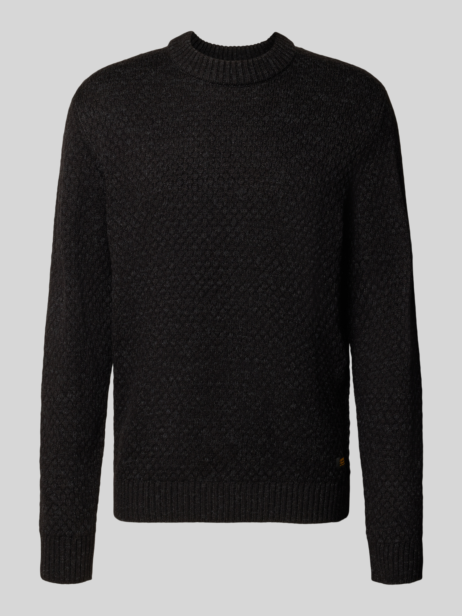 Jack & Jones Herren Anthrazit Melange Pullover, Grau, Gr. Übergröße Xxl