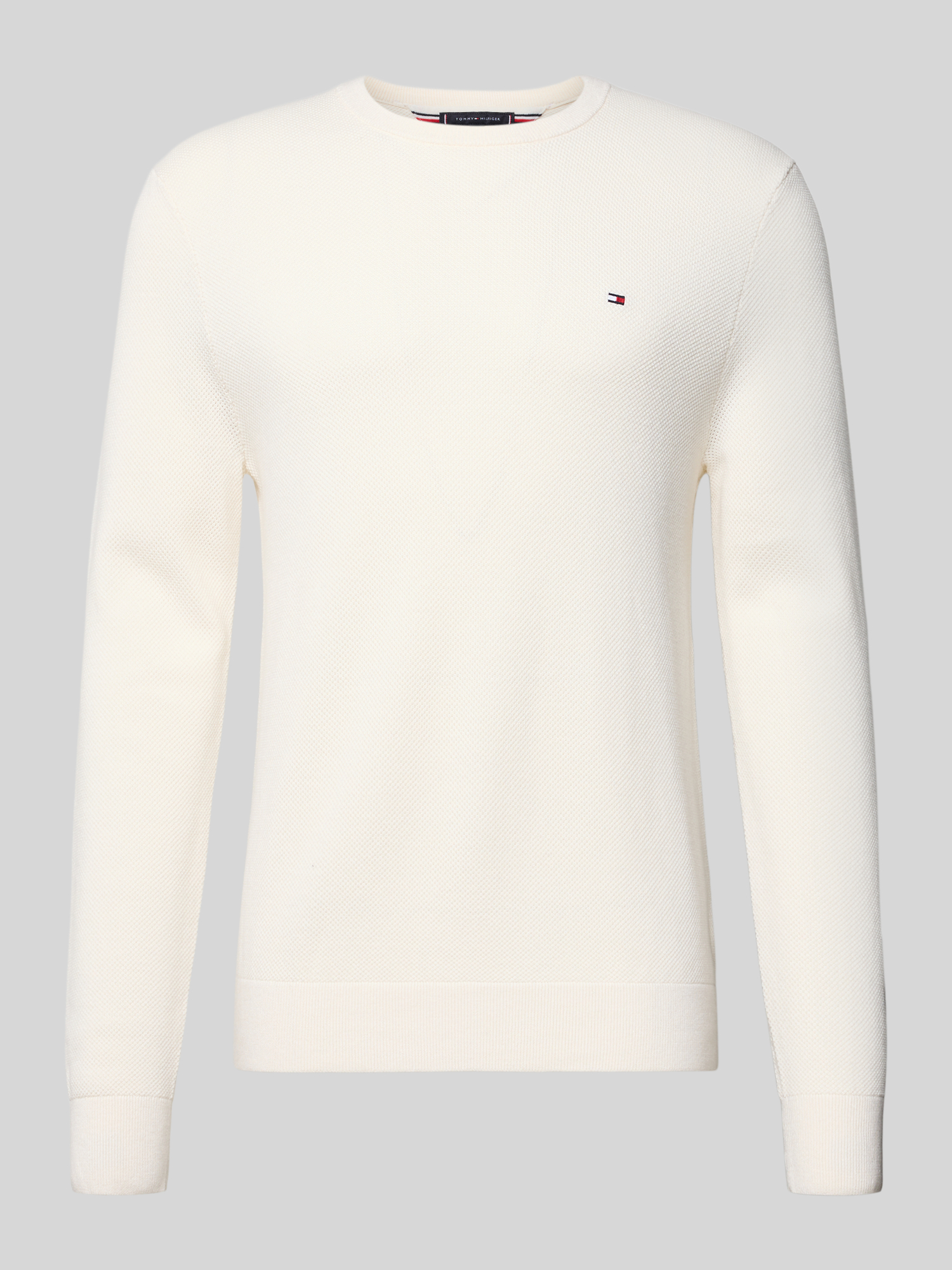 Tommy Hilfiger Herren Pullover Baumwolle XXL Ecru