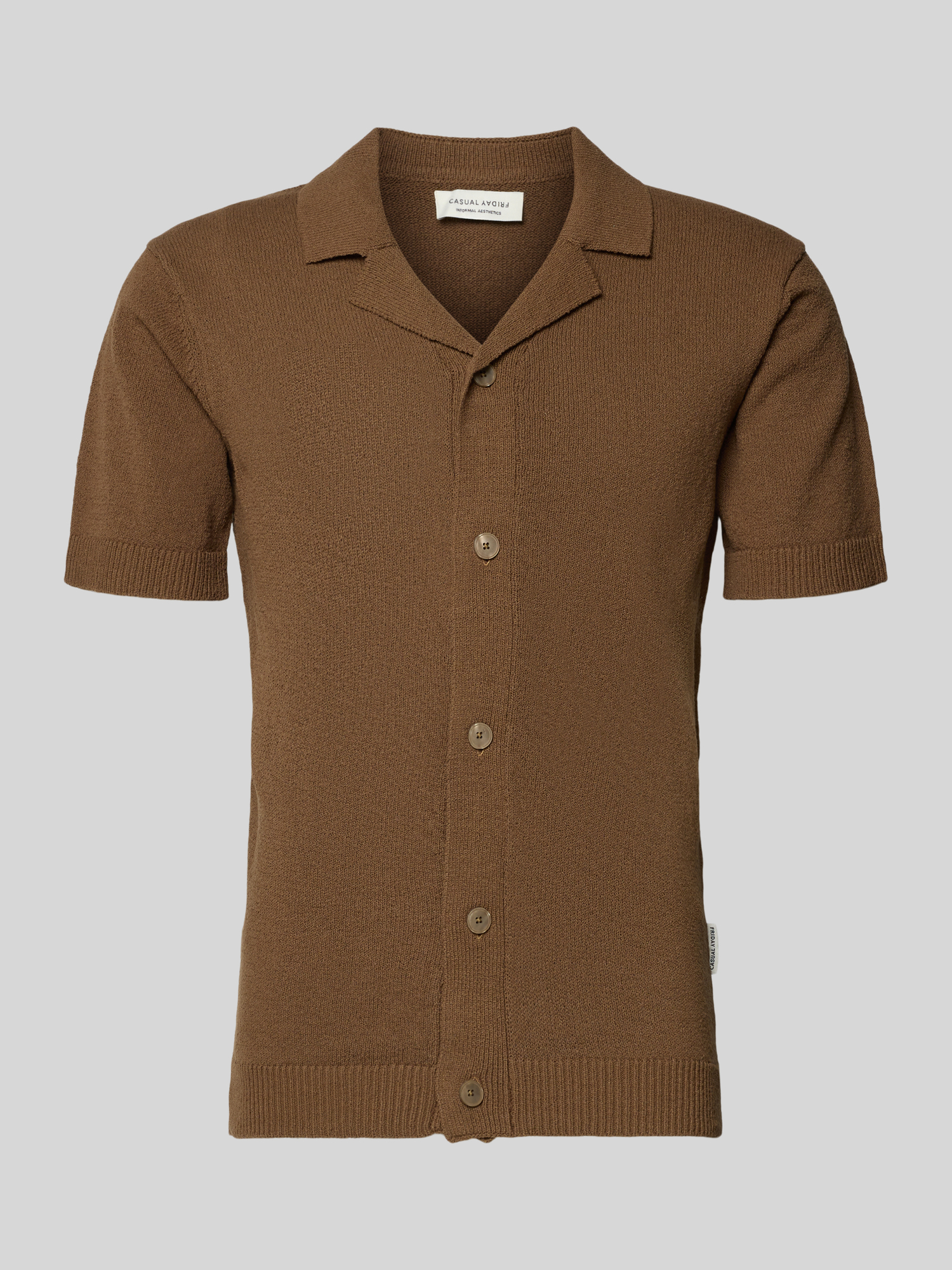Casual Friday Hemd - Herren - Regular Fit - Gr. M - Mittelbraun