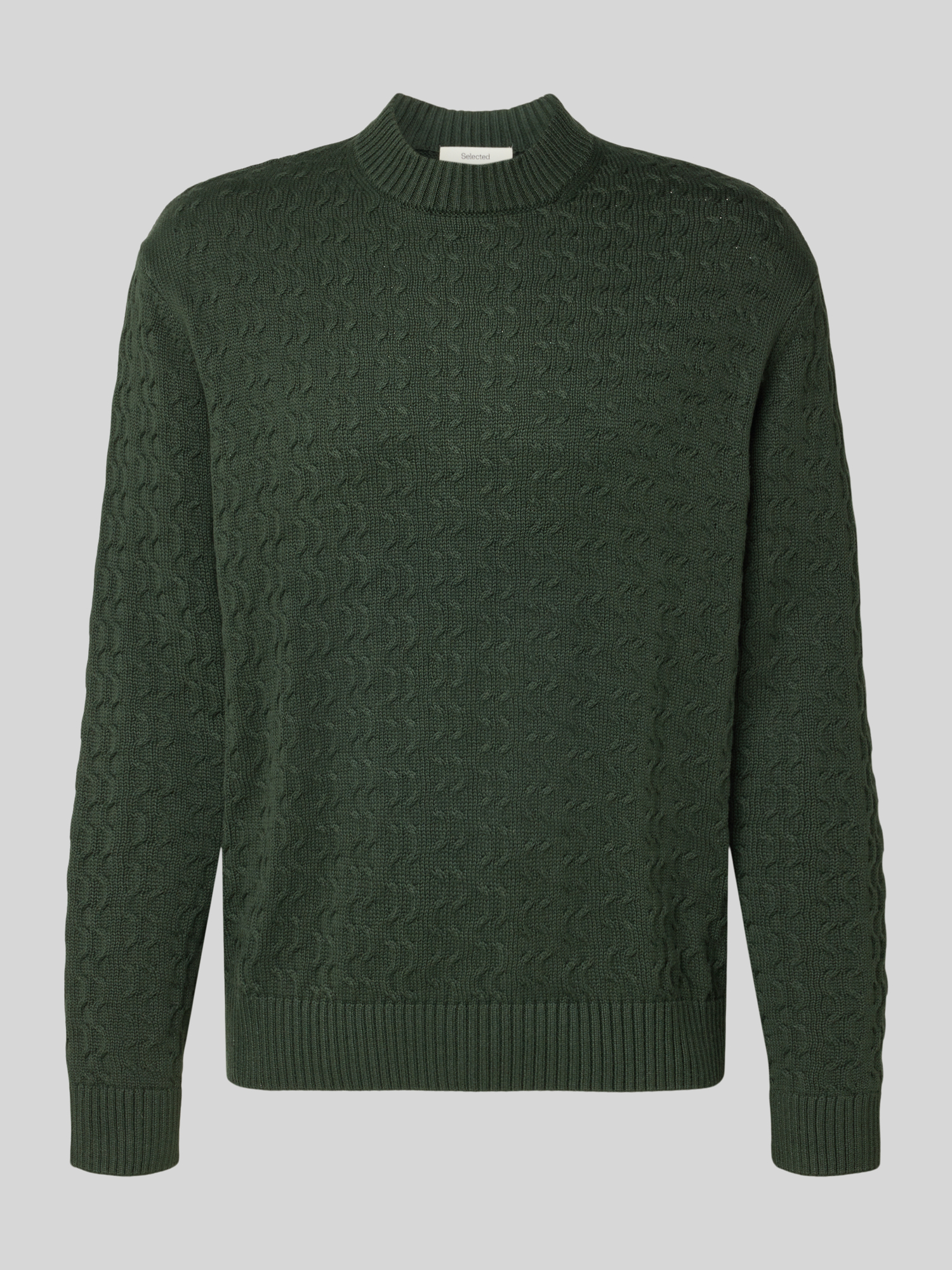Selected Homme Pullover Herren Baumwolle Dunkelgrün Gr. XL
