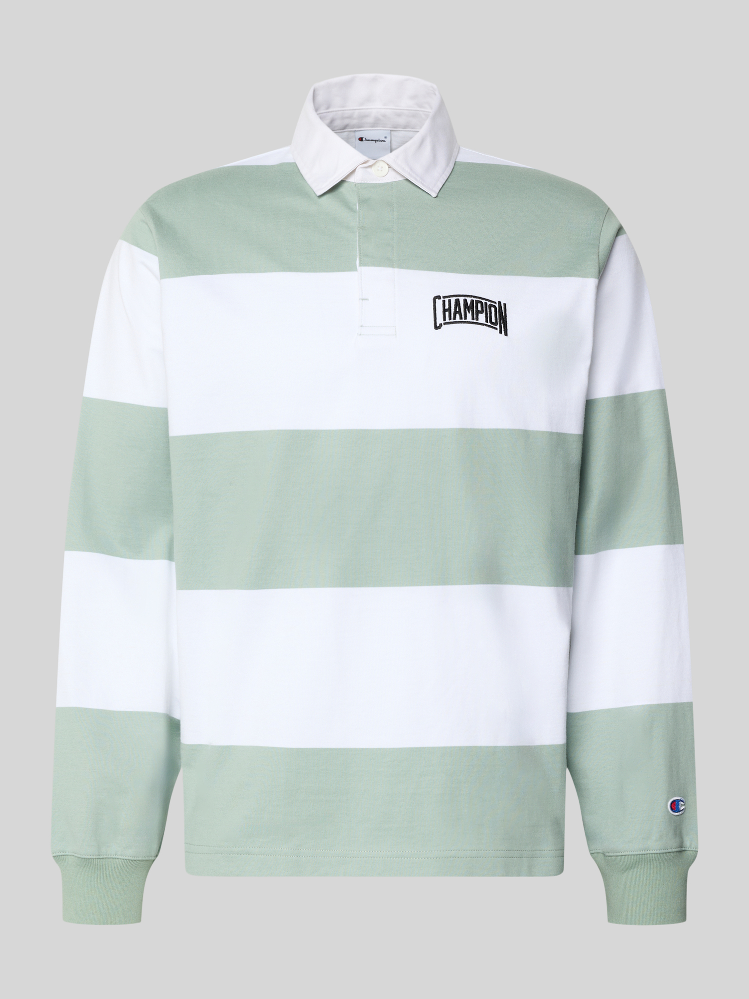 Champion Herren Poloshirt M Grün 100% Baumwolle