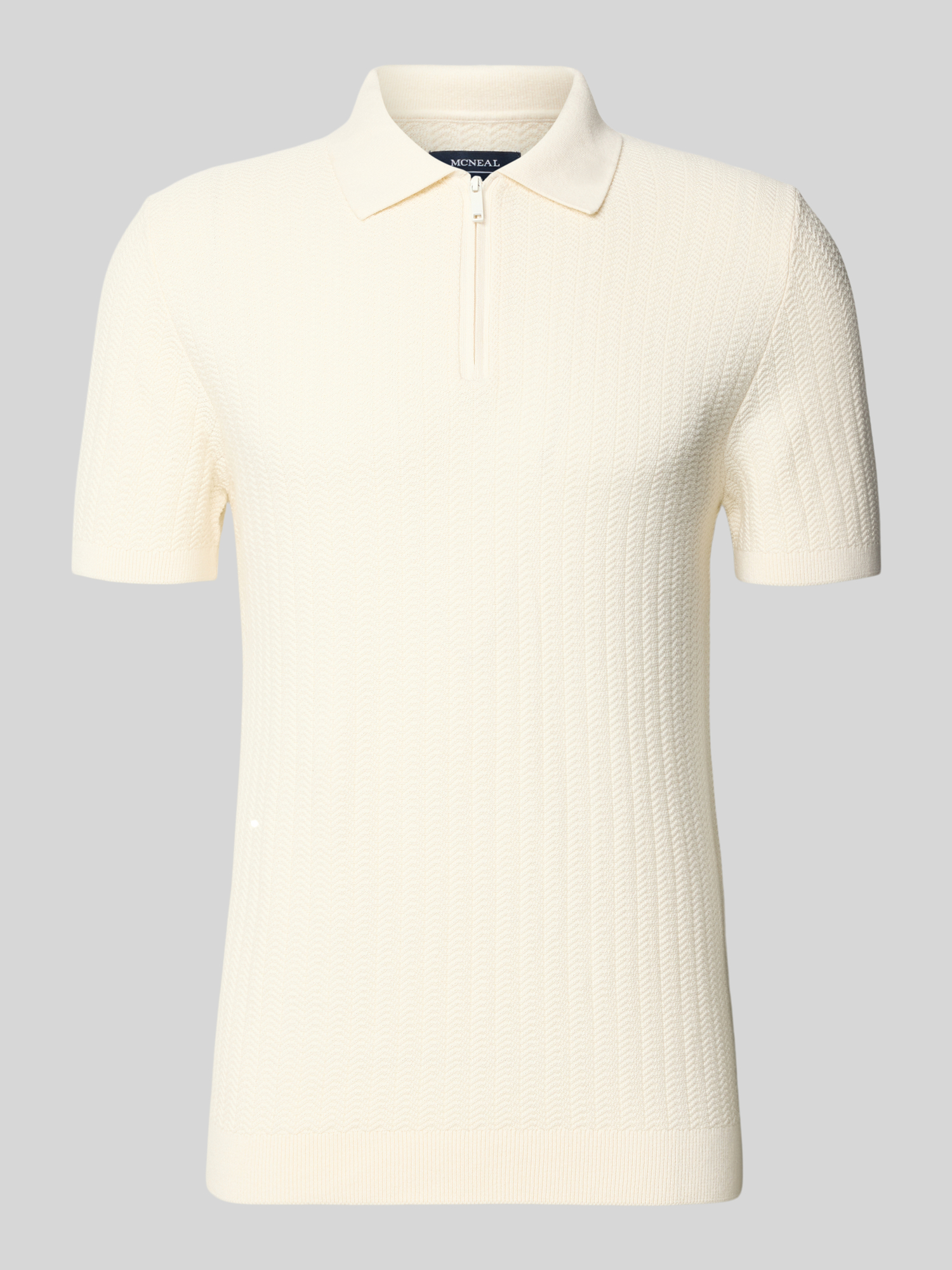 MCNEAL - Herren Poloshirt - Bio-Baumwolle - L - Ecru