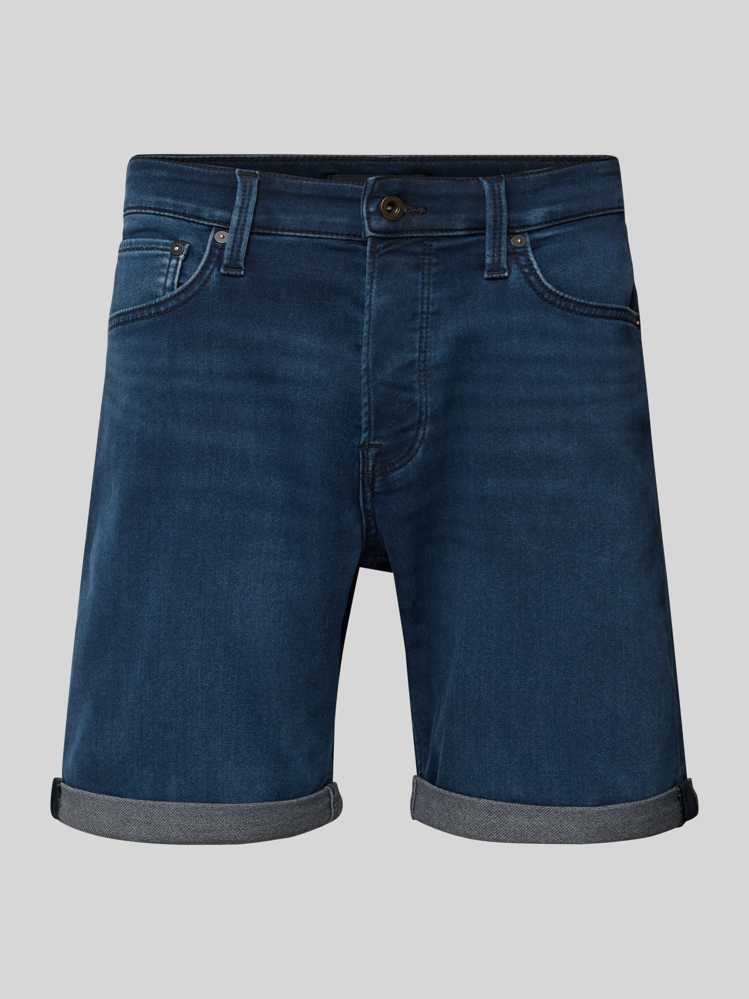 Jack & Jones Herren Bermudas - Dunkelblau - S - Baumwoll-Mix