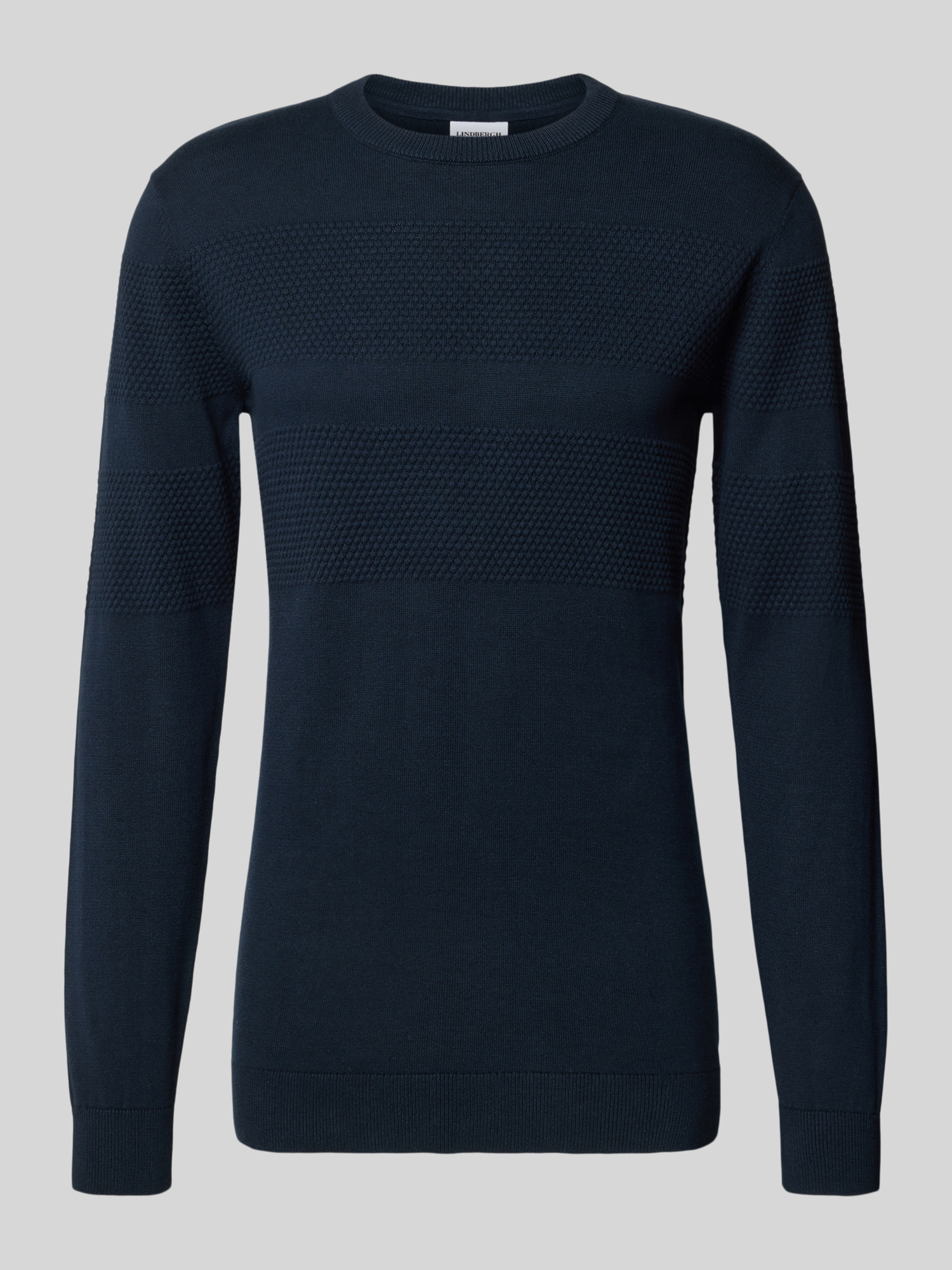 Lindbergh Herren Navy Strickpullover "Strickpullover Relaxed Fit" erhältlich in Größe L/M/3XL von Baur - Bild 3