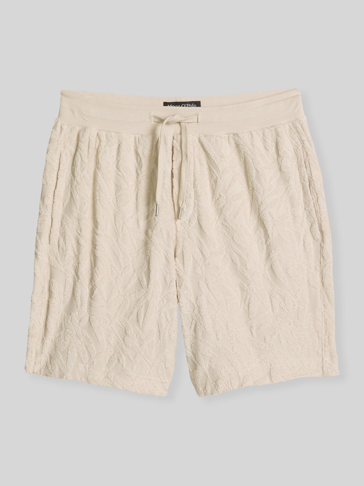 Marc O'Polo Herren Sweatshorts Baumwolle Ecru Gr. S