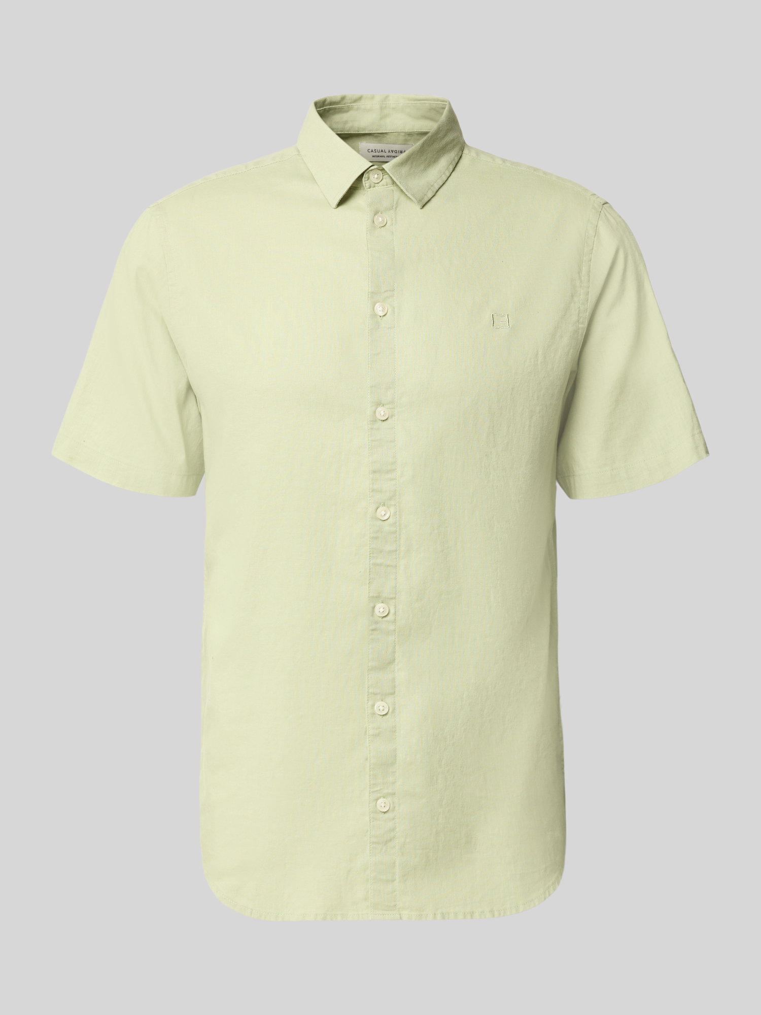 casual friday - Hemd - Herren - Leinen-Baumwoll-Mix - Lind - L