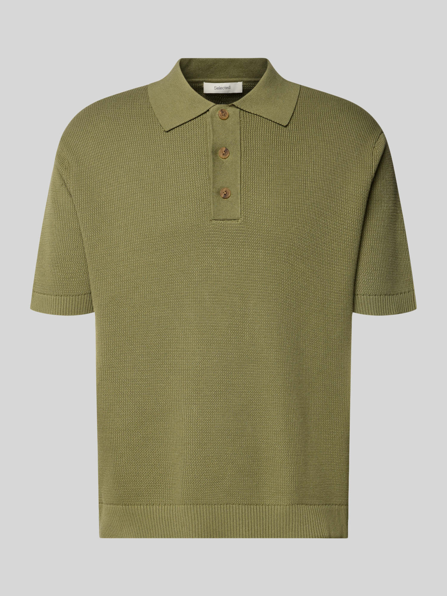 SELECTED MEN Slhdane Ss Knit Relaxed Polo Noos - Bild 3