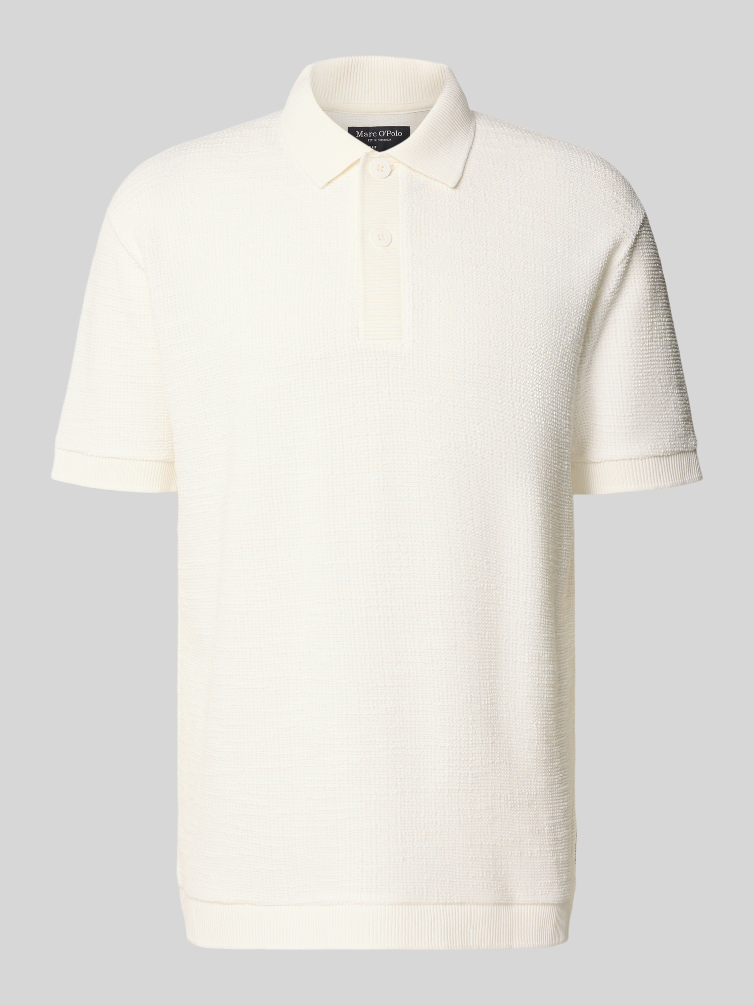 Marc O'Polo Herren Poloshirt Baumwoll-Mix XL Offwhite