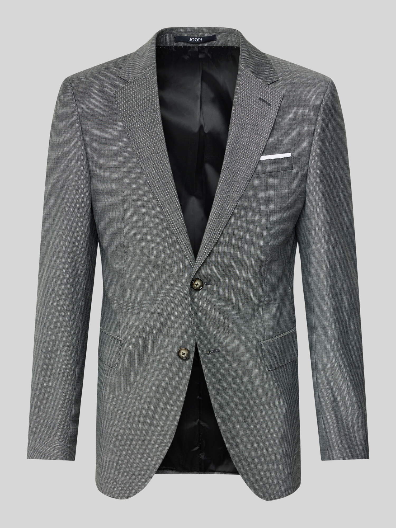 JOOP! Collection Herren Sakko Wolle Regular Fit Mittelgrau Gr. 98