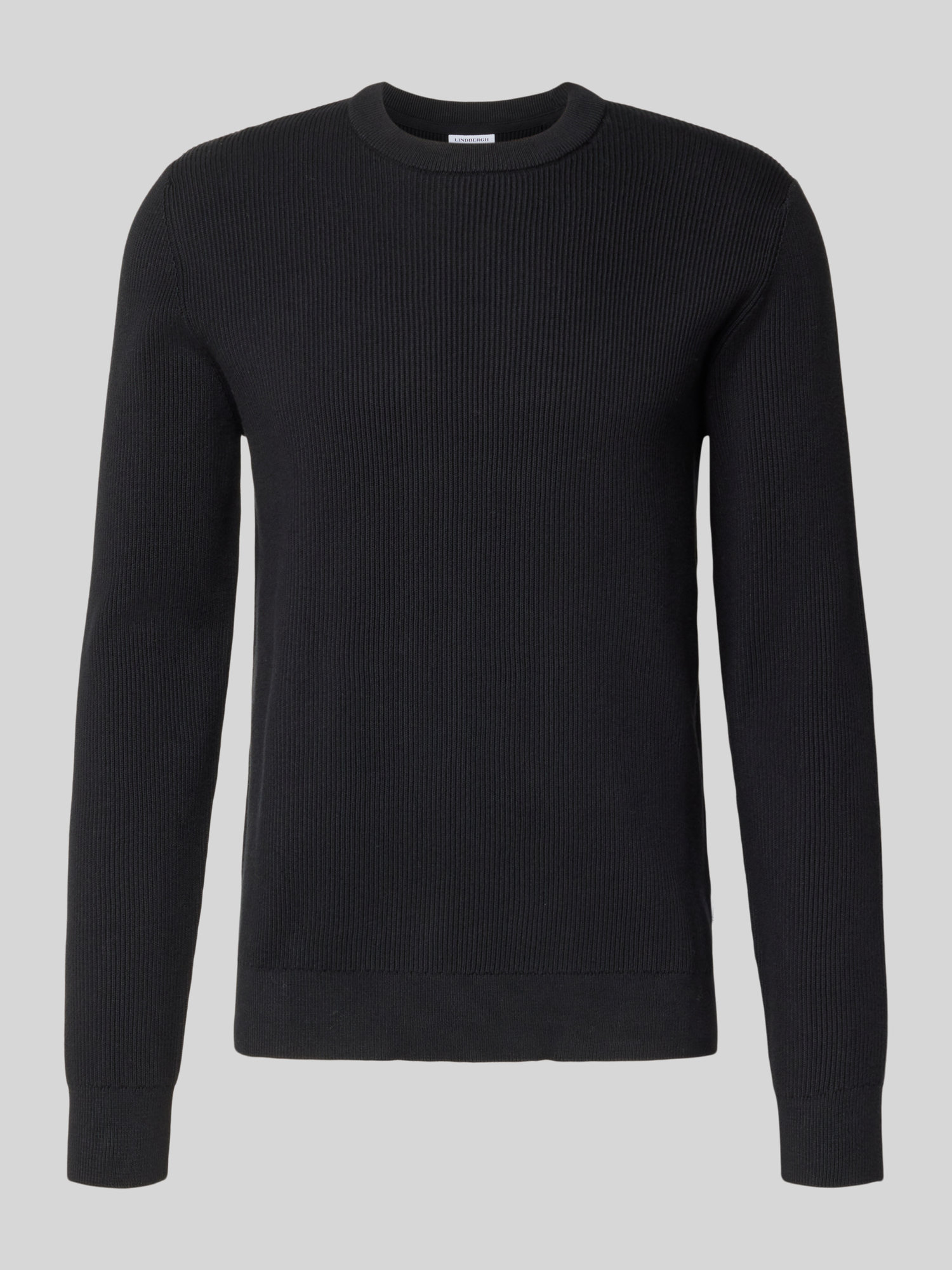Lindbergh Herren Schwarz Strickpullover "Strickpullover Relaxed Fit" erhältlich in Größe L/XL von Baur - Bild 4