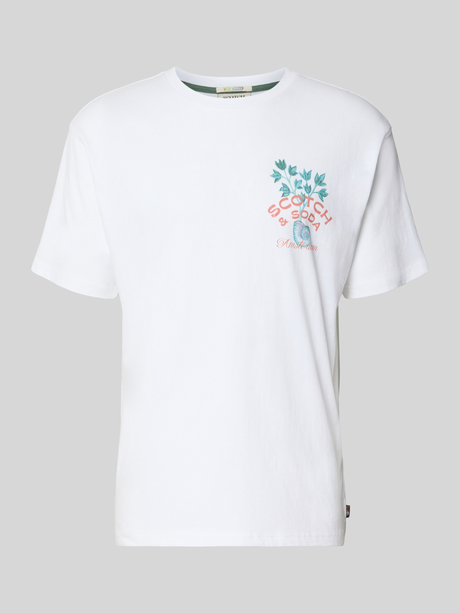 Scotch & Soda Herren Weiss T-Shirts, Beige, Gr. L