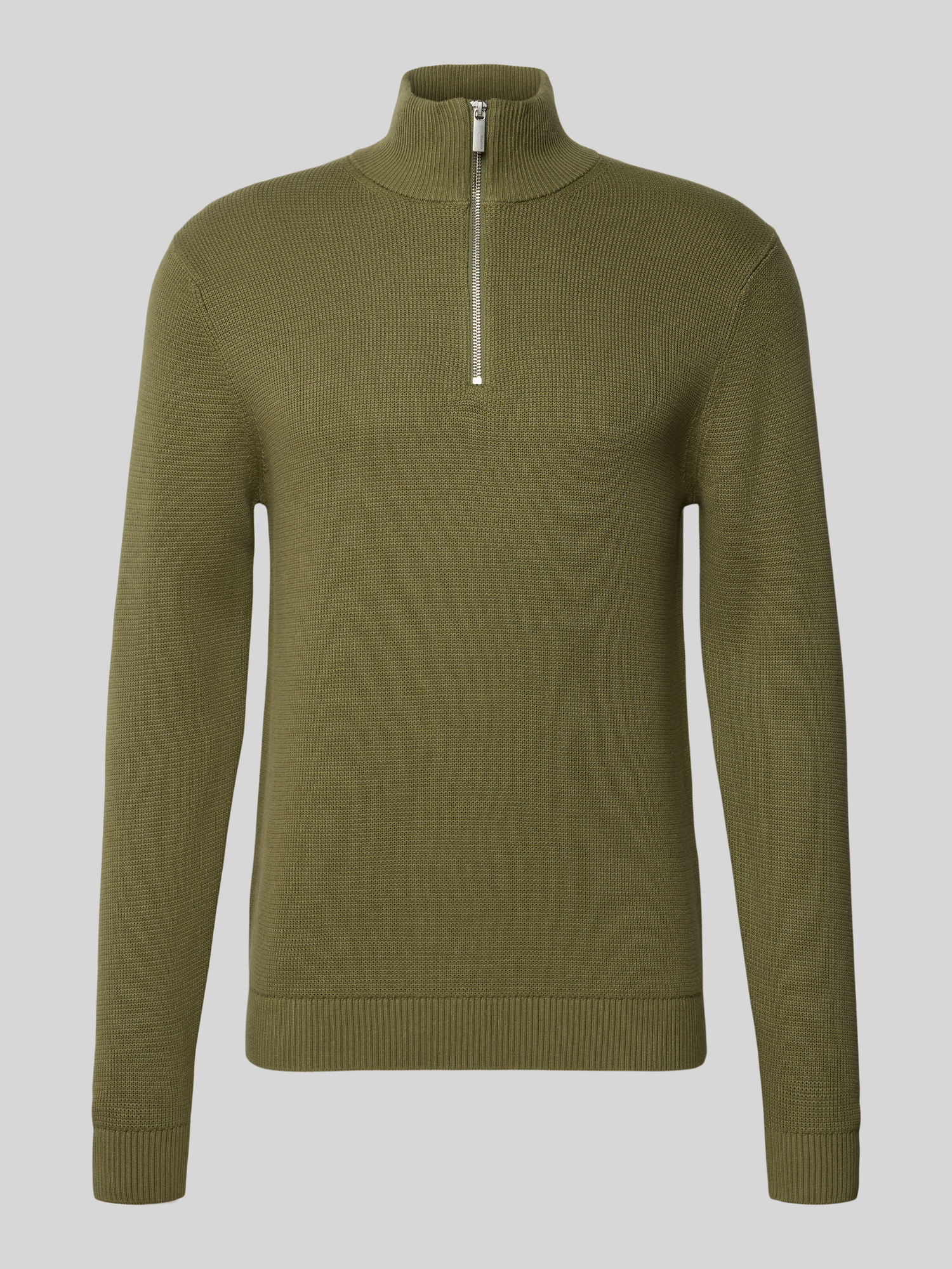 Selected Homme Herren Troyer Pullover Baumwolle Oliv S