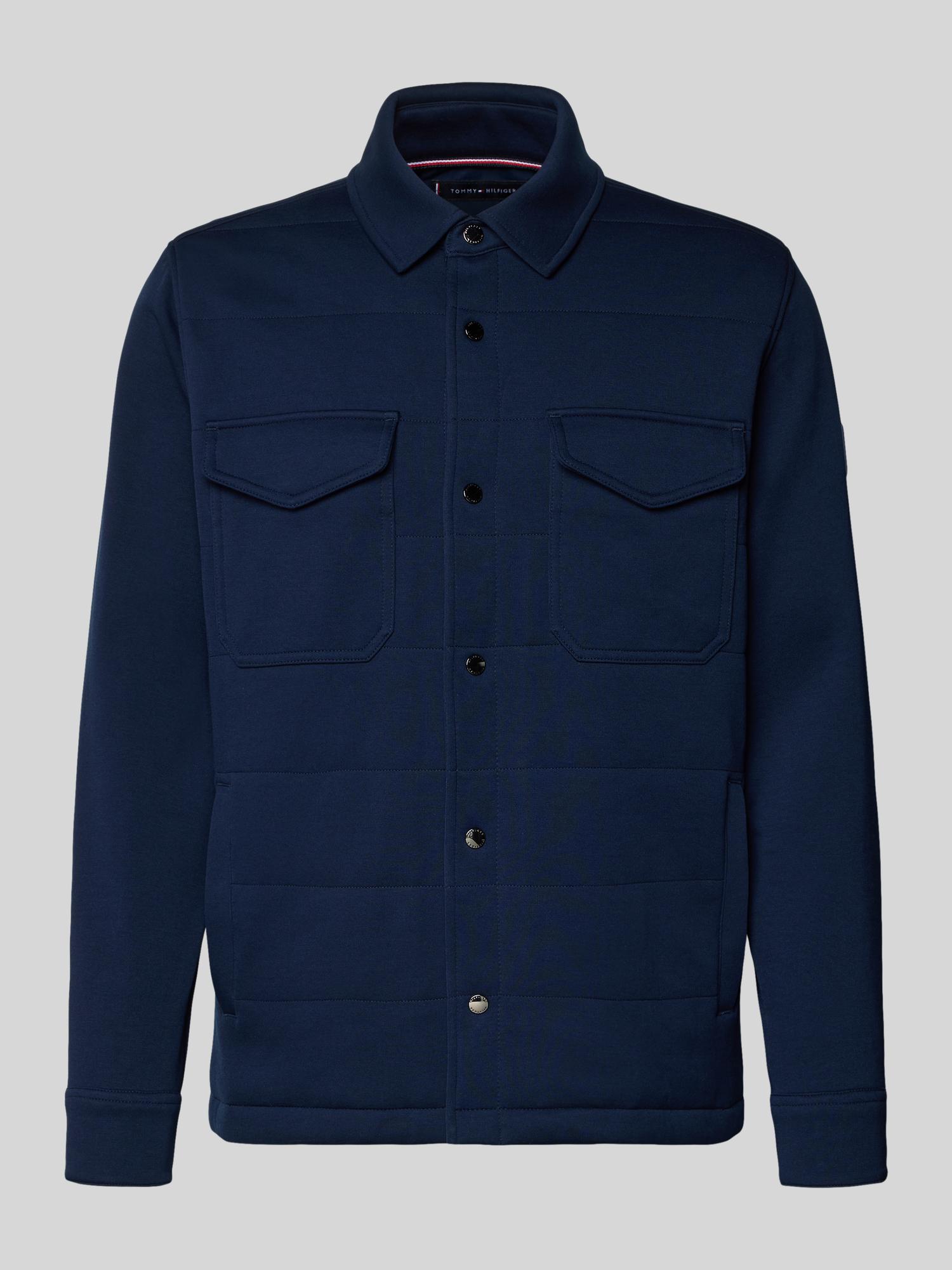 Tommy Hilfiger Herren Sweatjacke Marine Gr. S Baumwolle Polyester