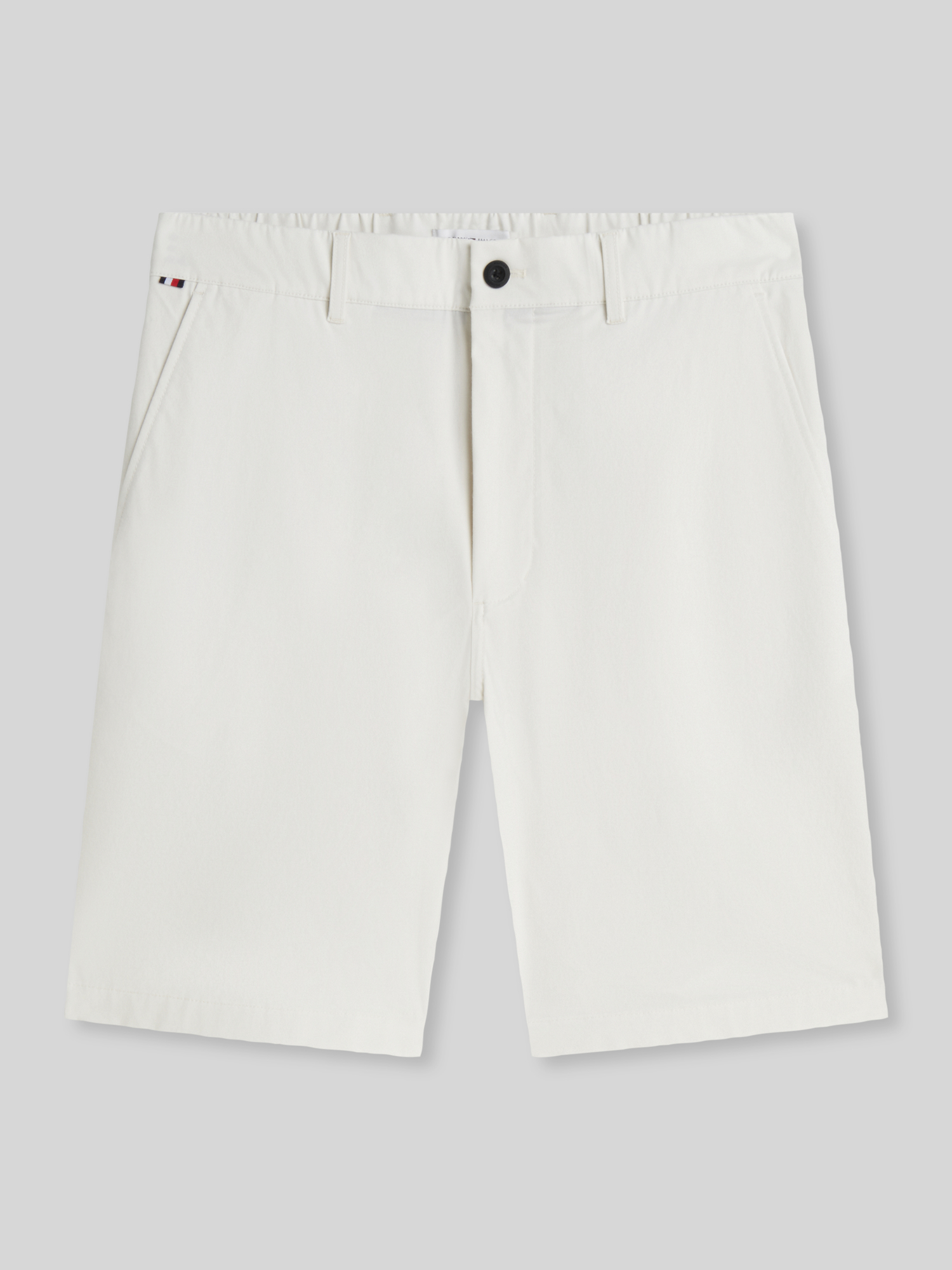 Tommy Hilfiger Herren Chino Shorts - Regular Fit - Gr. 36 - Offwhite